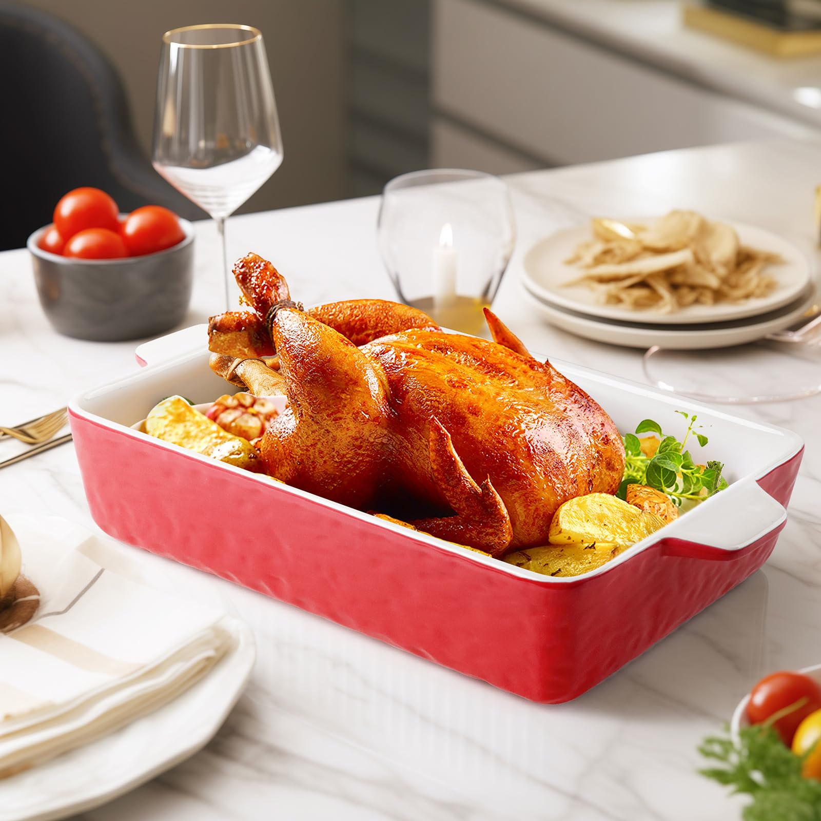 Amazon.com: Krokori 4 QT Baking Dish, Casserole Dishes for Oven