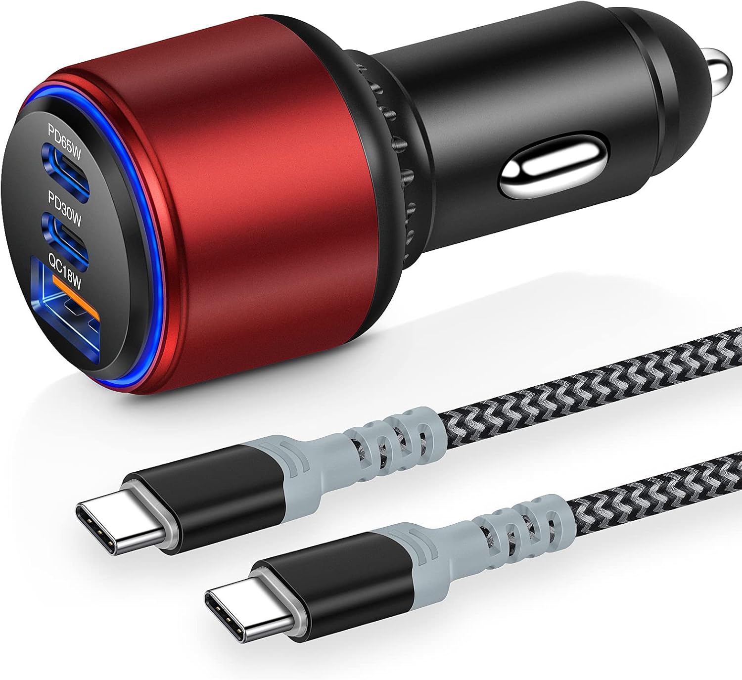 Car Charger USB C【95W 3Port】 Super Fast Type C Car Charger Adapter