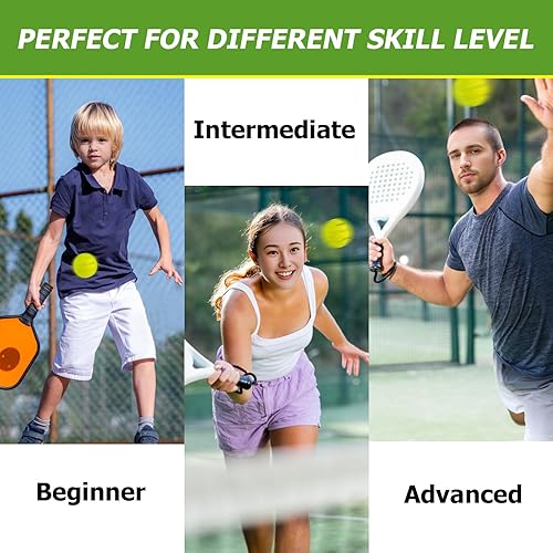 Miniatura 8 de ActiveGear Bolas de pickleball, paquete de 9 bolas de pickleball de 40 agujeros para exteriores en bolsa de malla de 3 colores, estándar USAPA, alta
