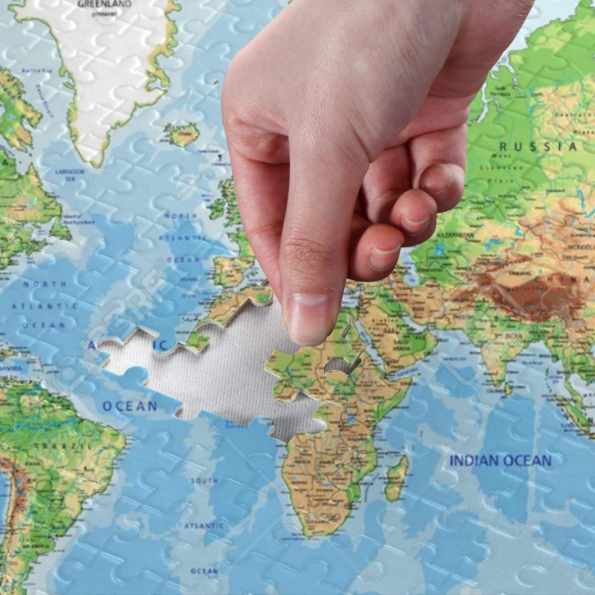 Amazon.co.jp: MAKIKU 1000ピース ジグソーパズル 50*75cm 世界地図