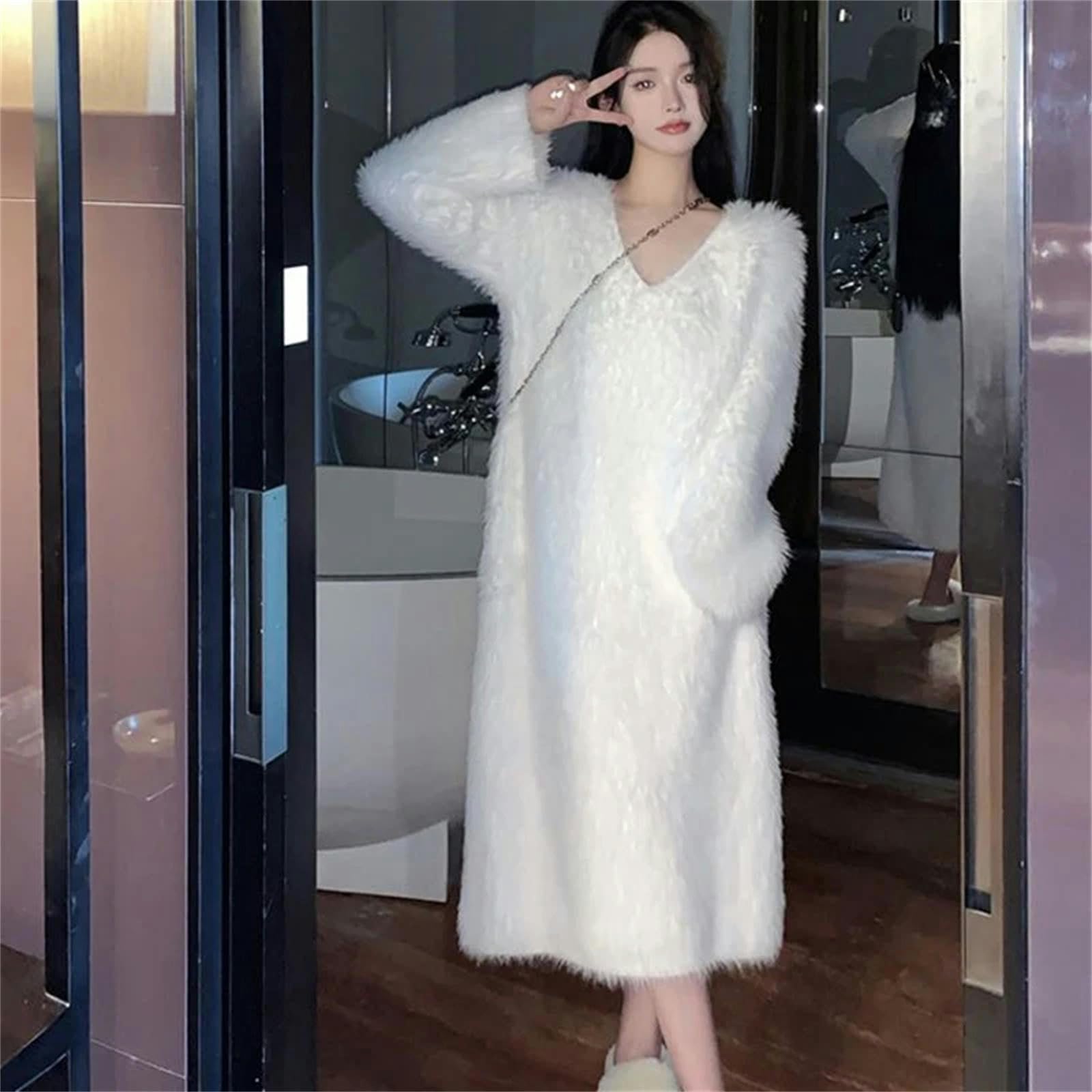 MdybF Pijamas de Mujer de Algodon La Señora del Pijama Lleva Pijama En El Salón Familiar Relajado