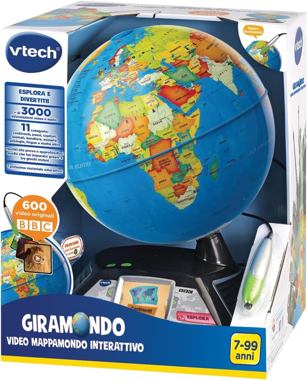 Bola Del Mundo Interactiva Niños Tecnodidattica Parlamondo