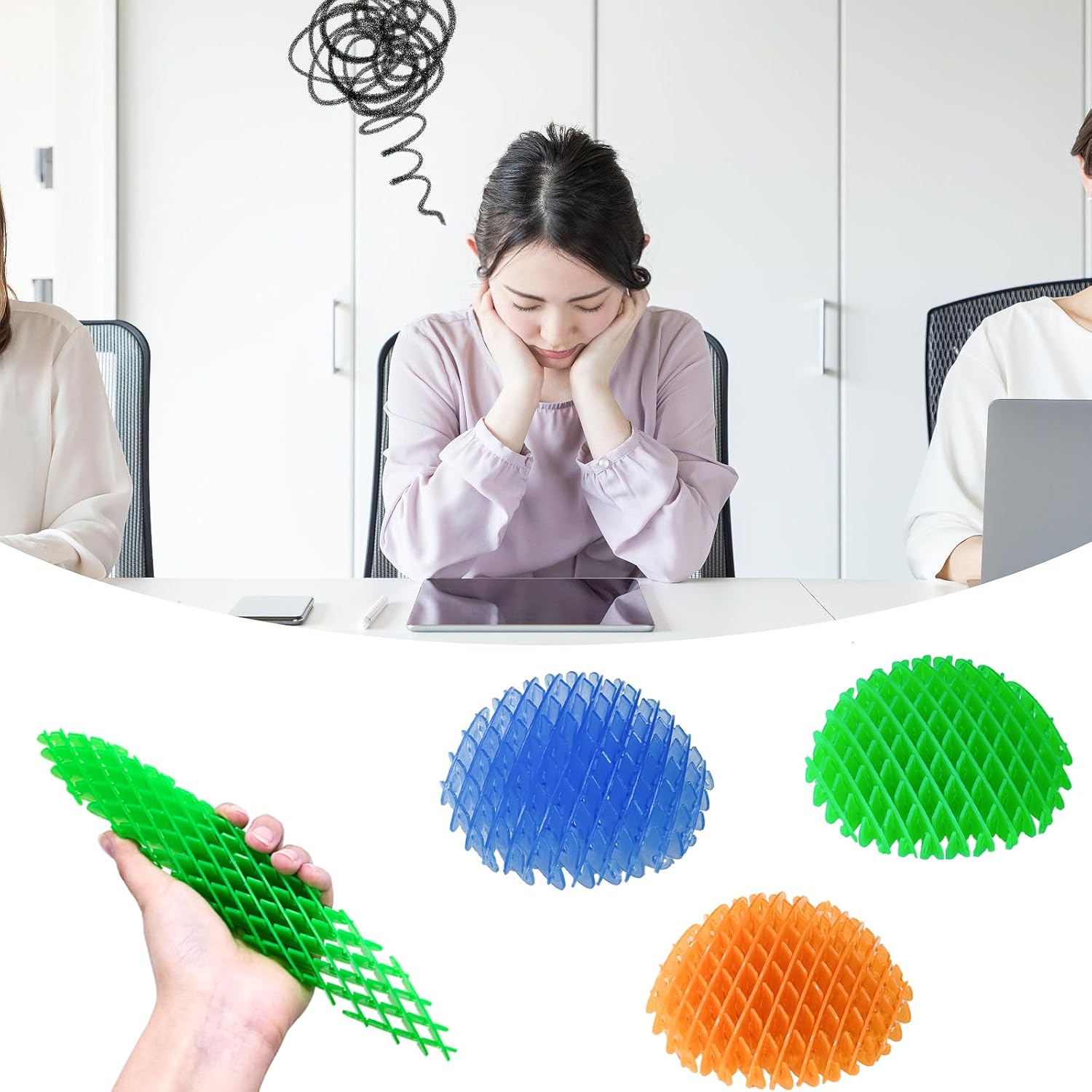 Easter Gifts for Kids 5 Pack Stretchy Fidget Toy, Fidget Wiggler, Cute Squishy Fidget Desk Toy, Resistance Fidget Toys Stress & Anxiety Relief, Birthday & Valentines Day Gifts for Him