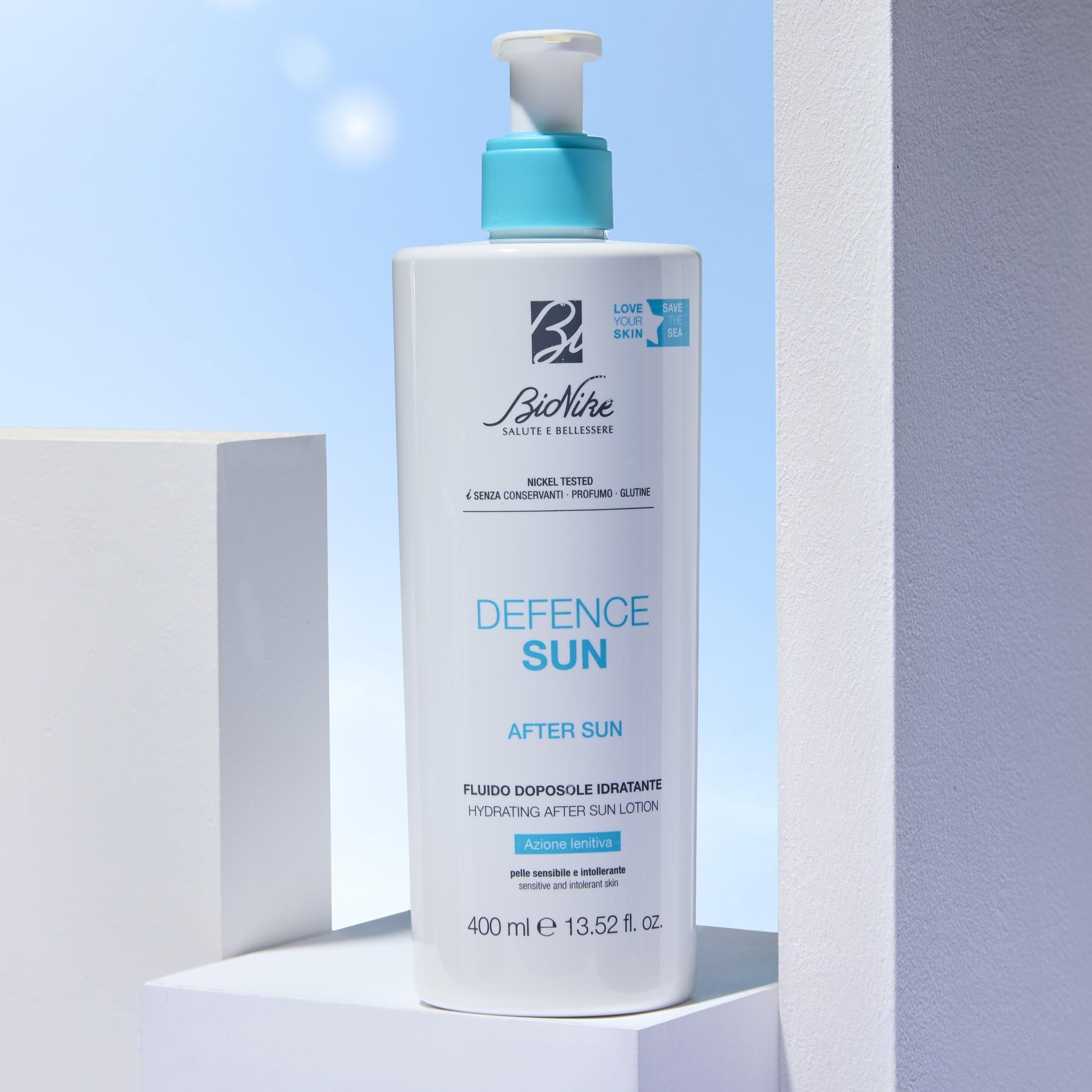 Bionike Defence Sun - Fluido Doposole Corpo Baby & Kid, per Pelli Sensibili e Intolleranti, Azione Riparatrice e Lenitiva, Riduce Rossore e Contrasta Secchezza della Pelle, 200 ml