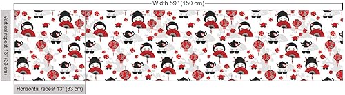 Miniatura 37 de Lunarable - Tela para amantes de perros de The Yard, patrón divertido de animales de dibujos animados en posiciones caprichosas estirando y Beige y