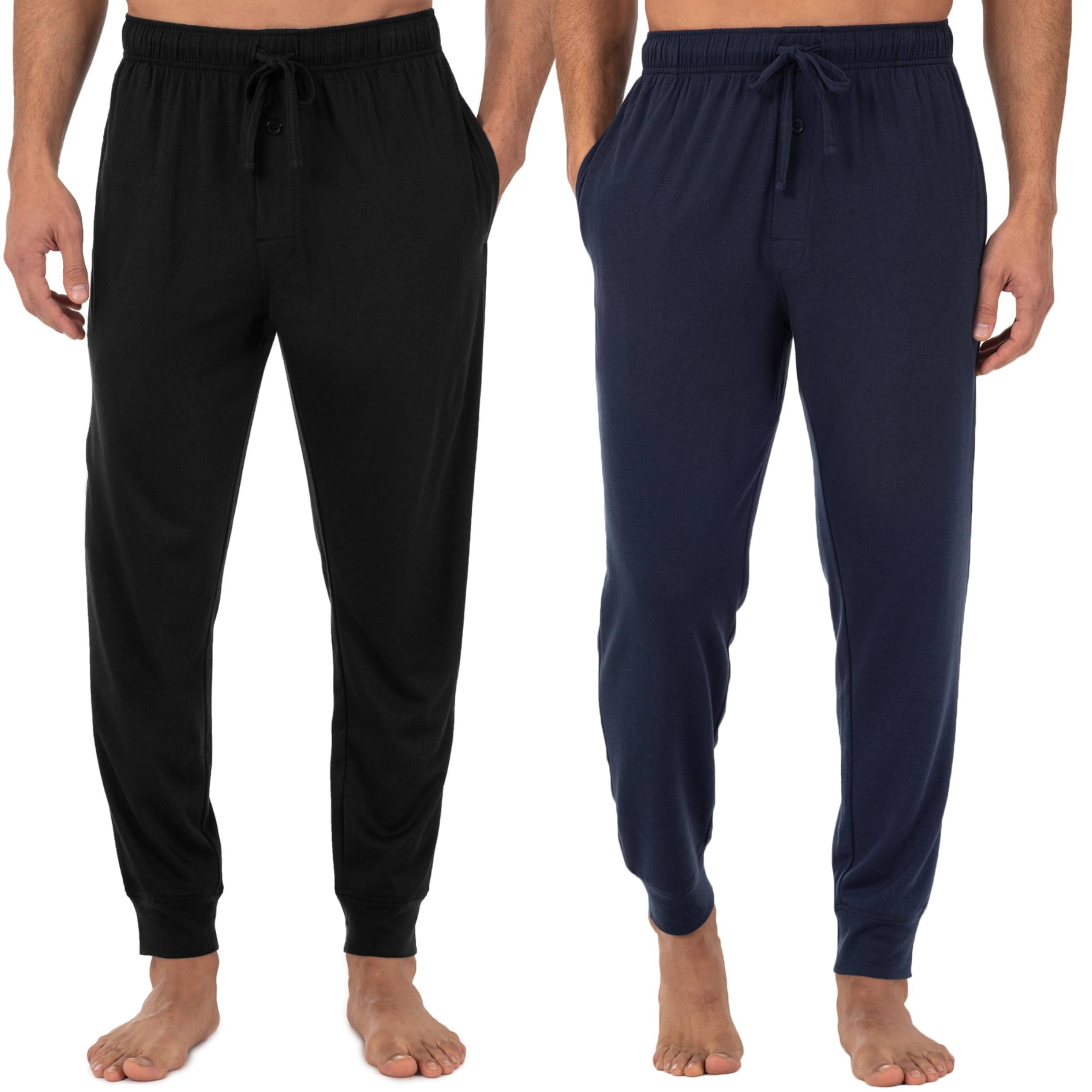 Fruit of the LoomMen's Jersey Knit Jogger Sleep Pant (1 and 2 Packs)