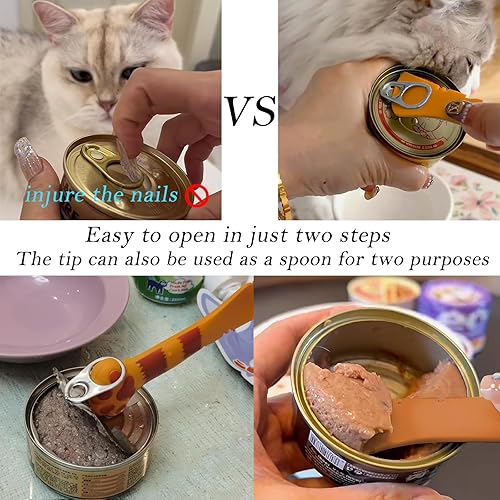 Miniatura 31 de Tapas para latas de alimentos, 4 piezas de silicona para alimentos para perros y gatos, una tapa de lata se adapta a la mayoría de alimentos