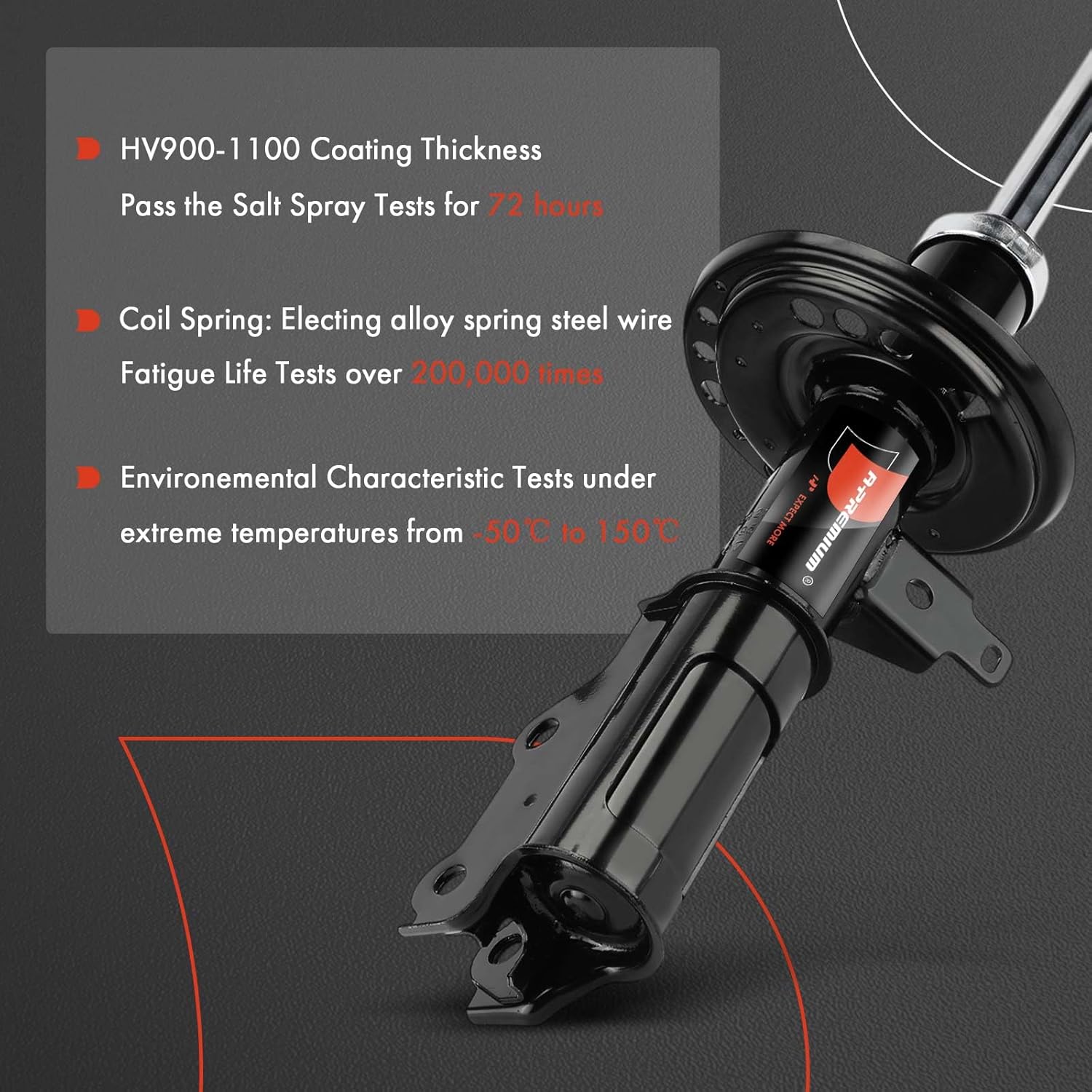 A-Premium Front Strut Assembly Compatible with Chevrolet Blazer 2019-2025, 2-PC Set