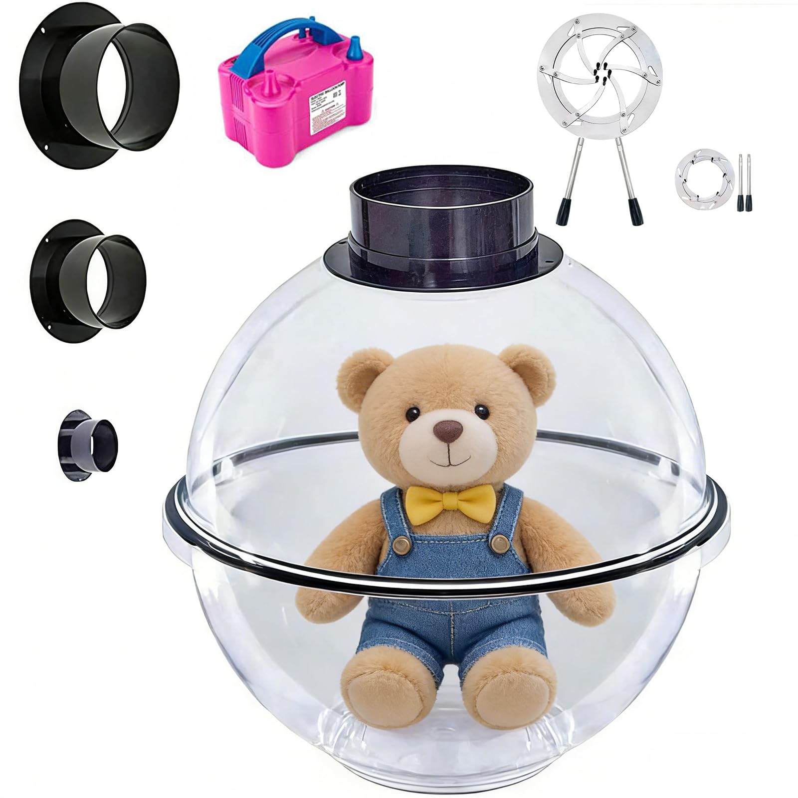 Macchina Per Riempire Palloncini, Riempitrice Per Palloncini Da 14,9" Con 7 Accessori (pompa Ed Espansore), Strumento Professionale Per Decorazioni Di Compleanno, Matrimonio E Natale 1 set