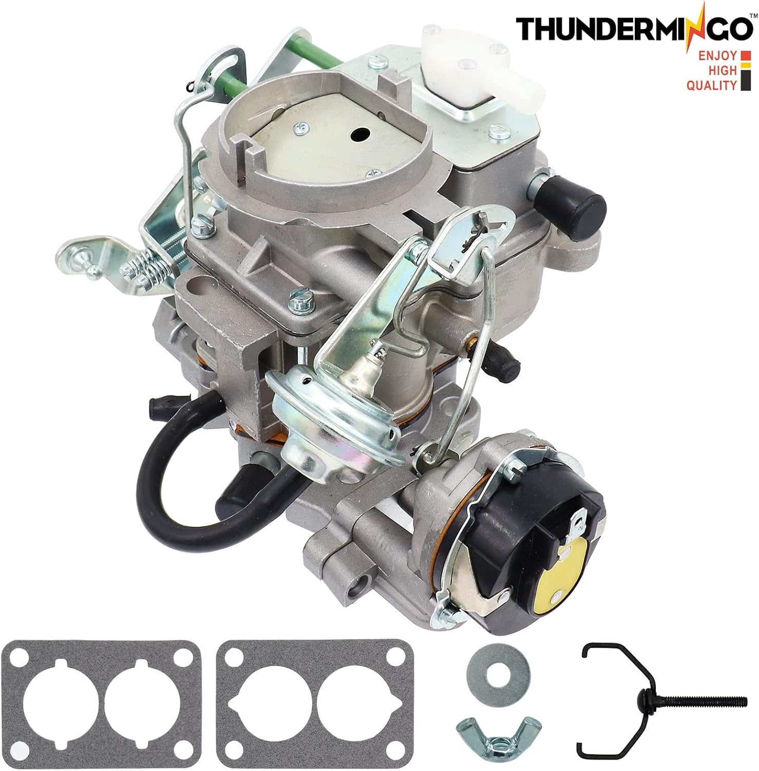 New 2 Barrel Carburetor For Jeep BBD 6 CYL 4.2L 258CU Engines AMC Carb for Jeep CJ7 CJ5 J10 Wrangler Cherokee Scrambler 1983-1988 with Automatic Choke Replace 8308 8311 8309 8335 8337