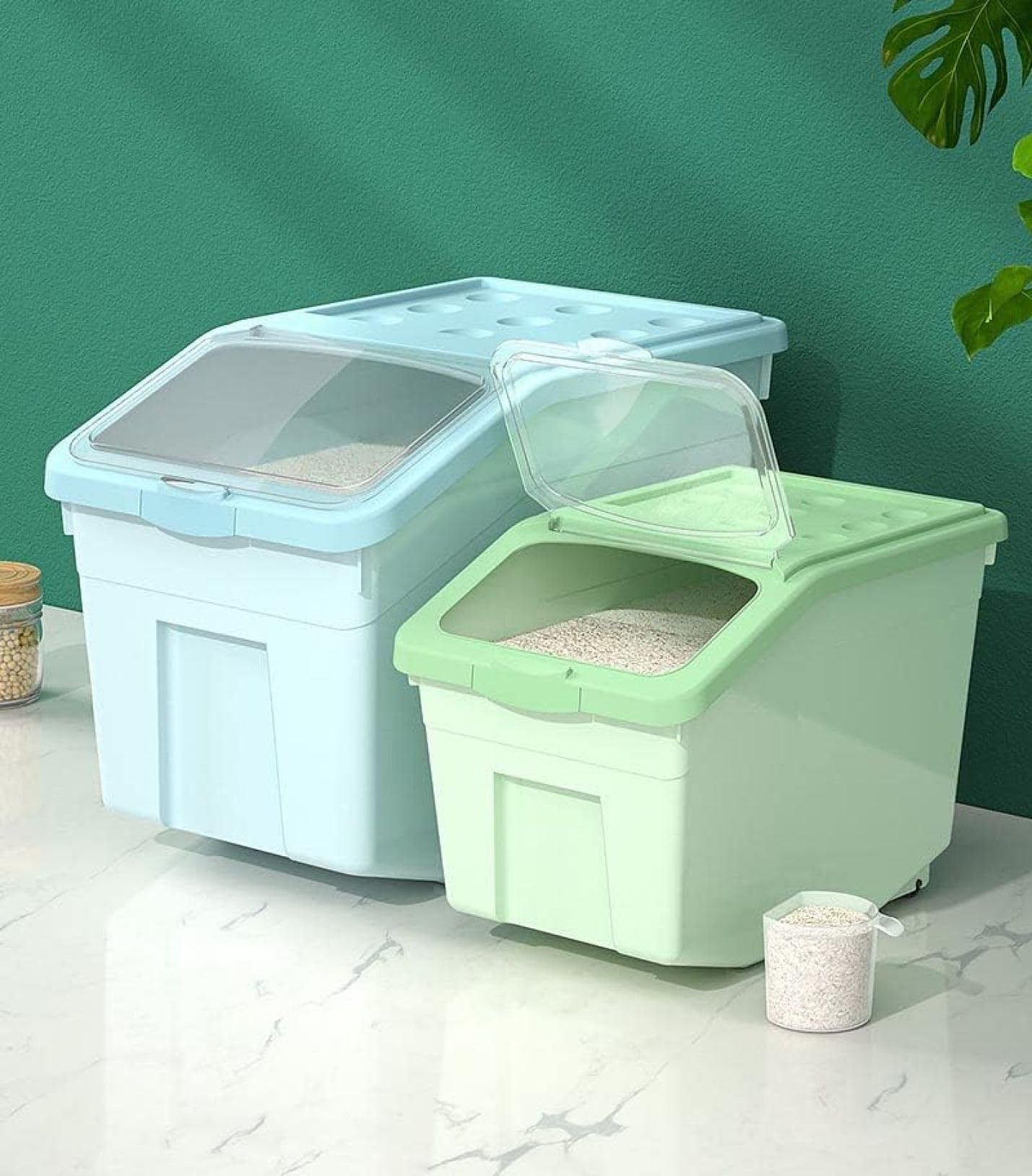 Kitchen rice box, home use, insect proof, tide proof, rice flour, preserved rice, sealed tub, large capacity, kitchen, home use, rice tub, flour, rice container, rice container, rice container, time,