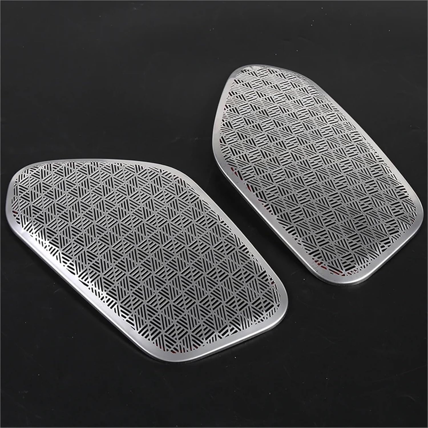 2pcs Stainless Steels Car Inner Door Speaker Audio Loudspeaker Sound Horn Cover Trim Compatible for BMW 5 Series G60 2024+ Auto Accessories