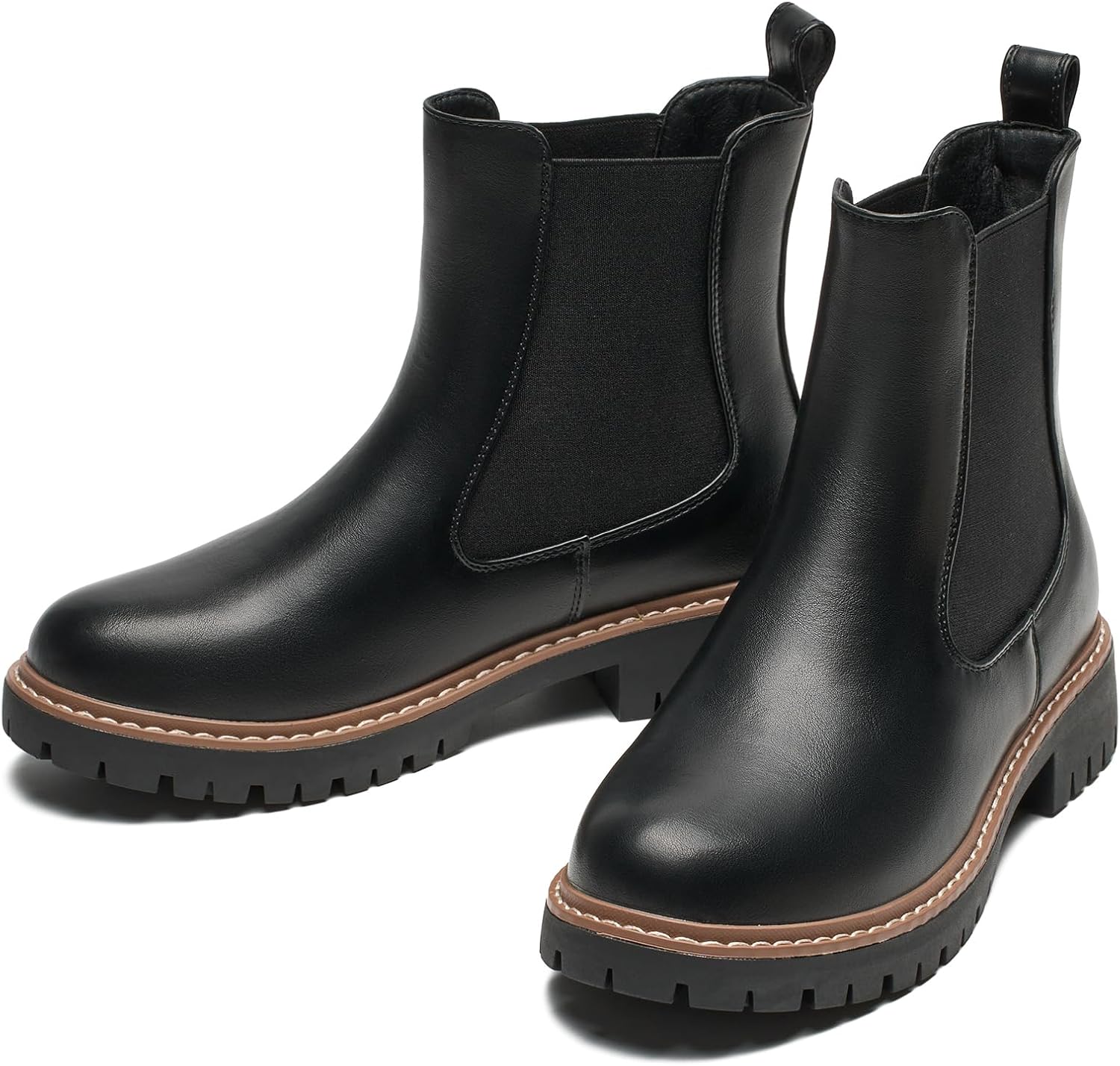 Women’s Chelsea Boots with Lug Sole Ankle Booties