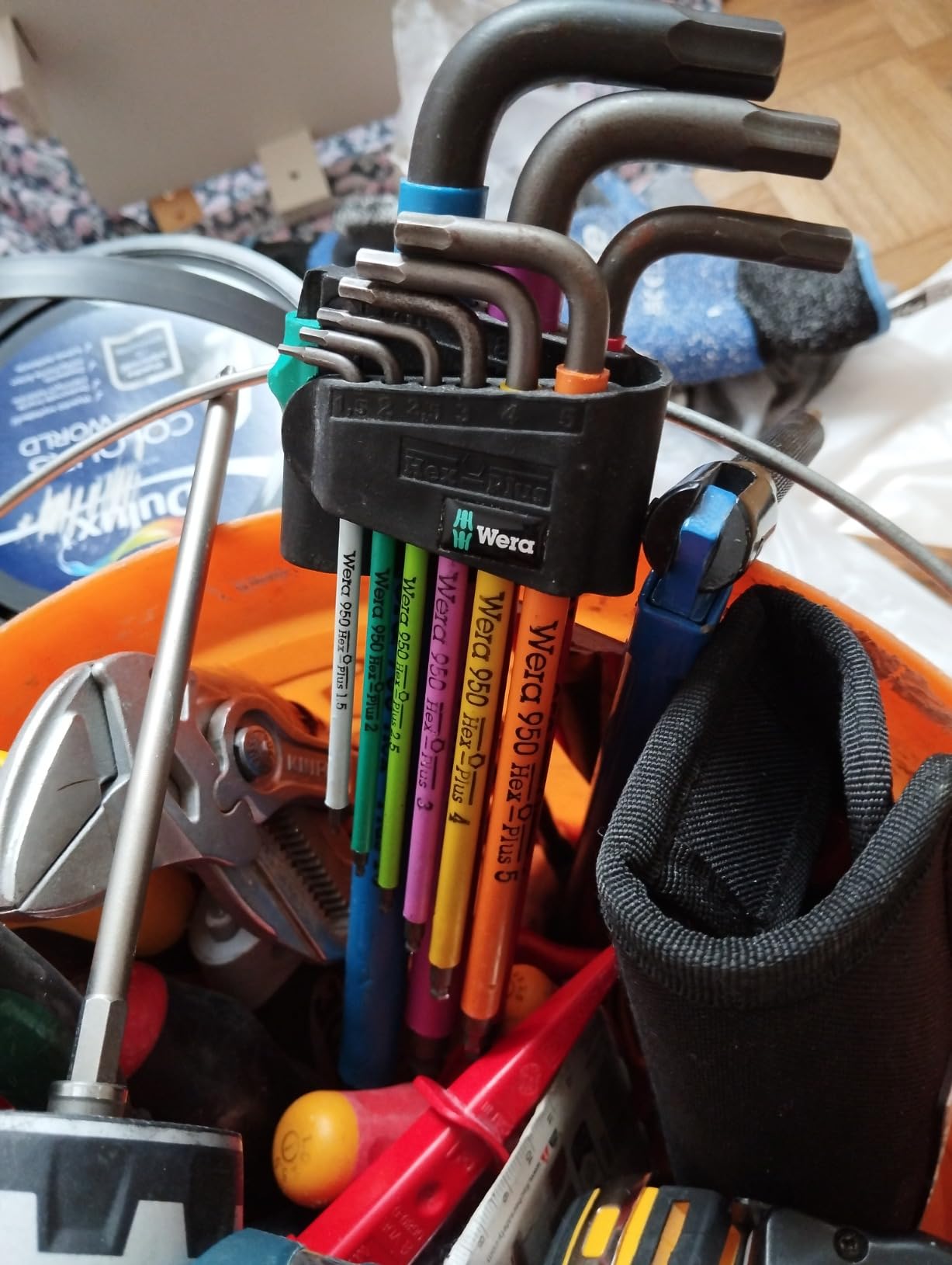 Wera Tools 05073593001 950 SPKL/9 SM N SB Long ARM HEX Key Set, One Size, Multi photo review