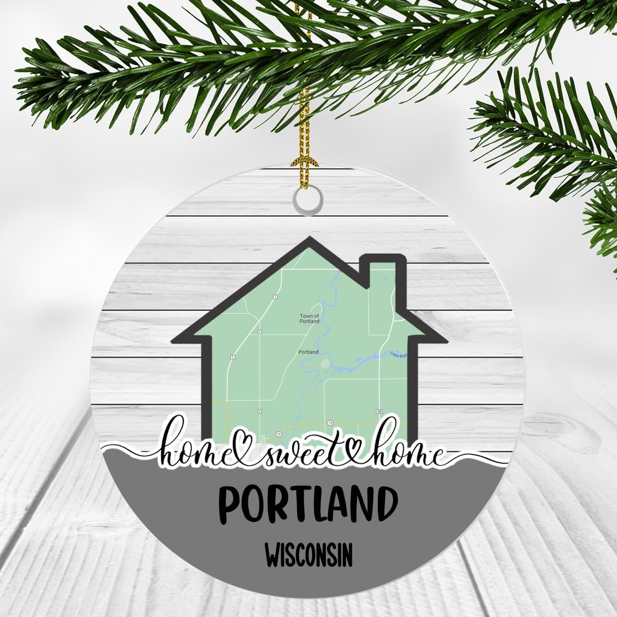 Amazon.com: Home Sweet Home Portland WI Ornament 2024 - New Home ...