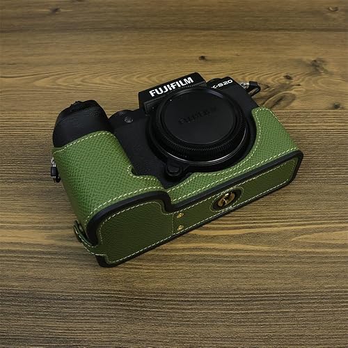 Miniatura 2 de BMAOLLONGB Funda X-S20, hecha a mano de piel sintética para media cámara, versión de apertura inferior para Fujifilm X-S20 XS20 con correa de mano