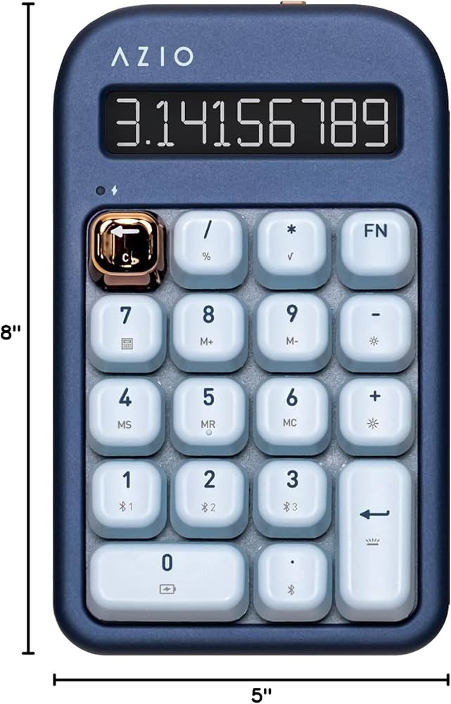 Amazon.com: AZIO IZO Wireless Mechanical Calculator & Number Pad