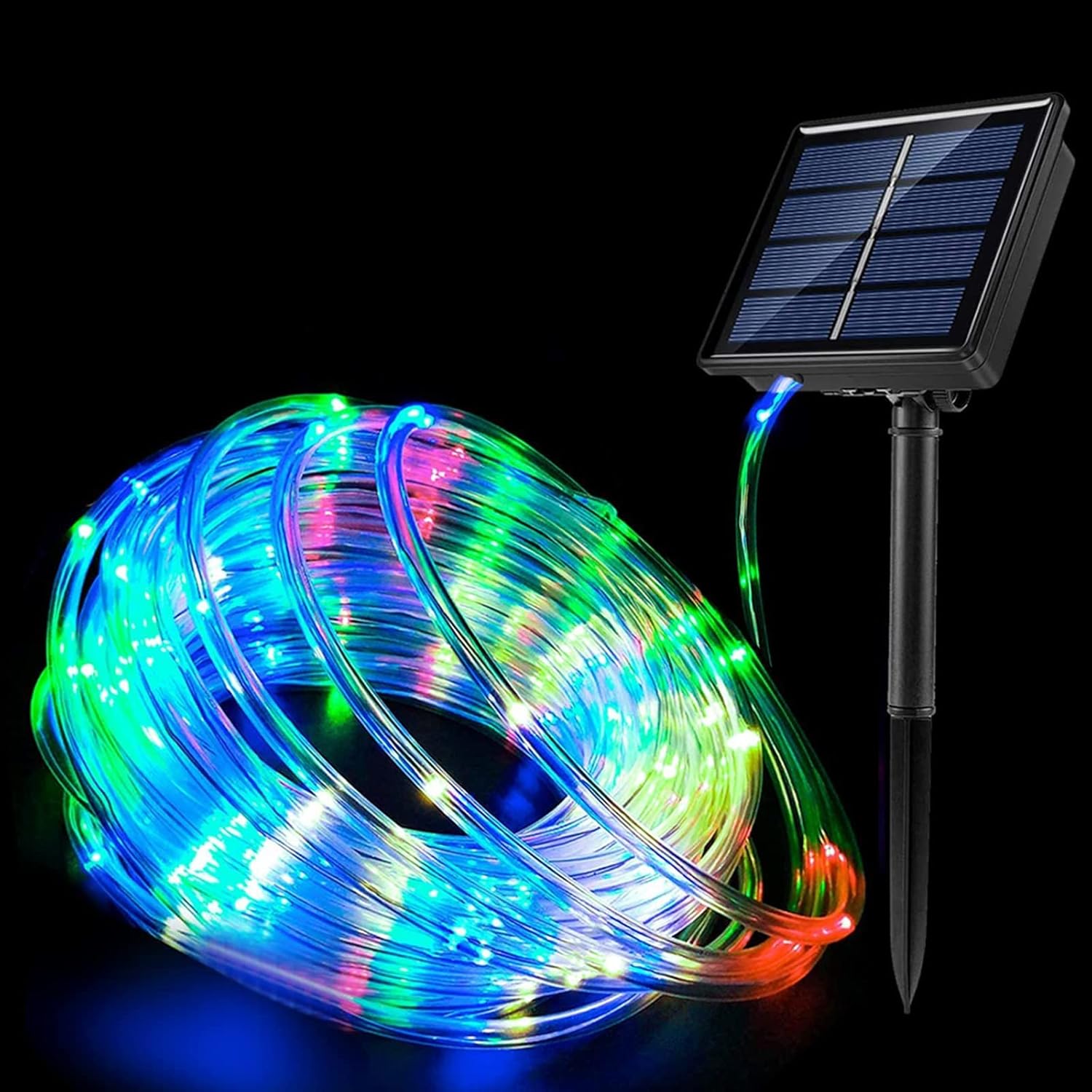 hyrion Solar Rope Lights 33Ft 100 LEDs Solar Rope Lights Outdoor