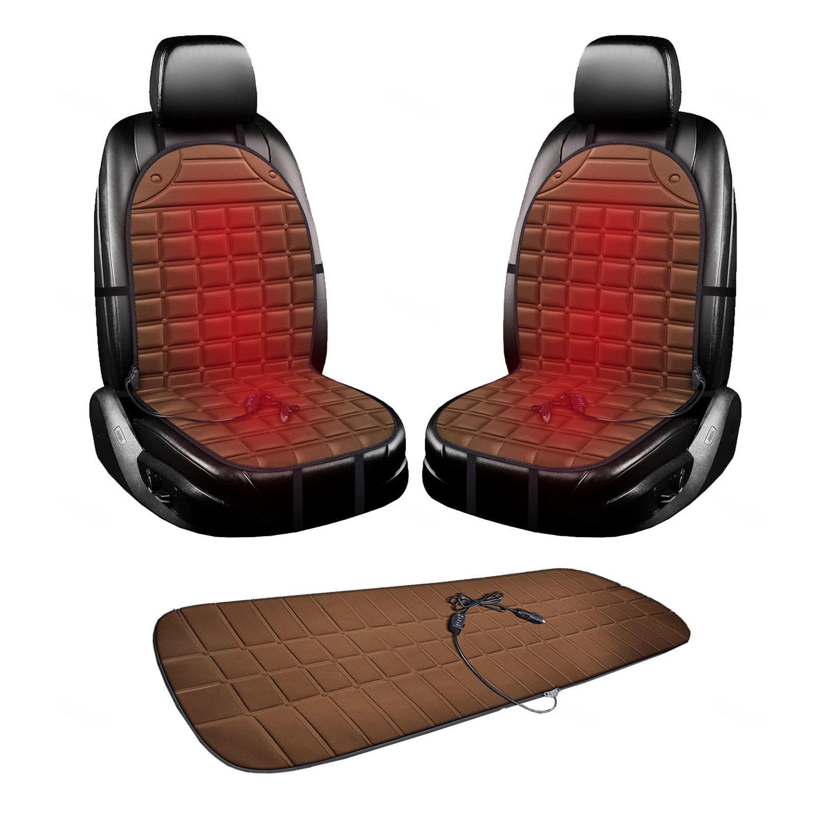Cojin Asiento Coche es Muy práctico en Invierno,Brown-Fiveseat
