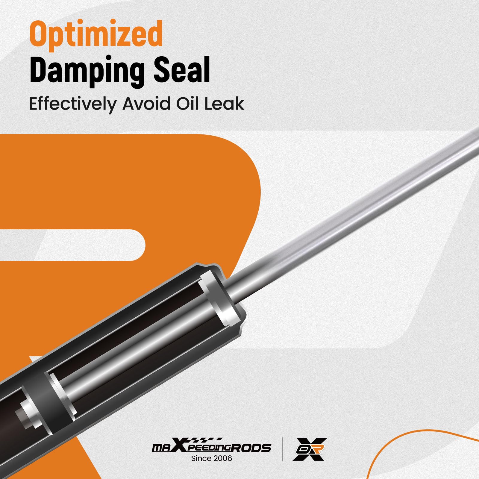 maXpeedingrods Amortyzator tylny wraz z łożyskiem amortyzatora amortyzatora i osłoną przeciwpyłową do BMW serii 3 E46 E36 Touring 1994-2005 33504035929 1091246