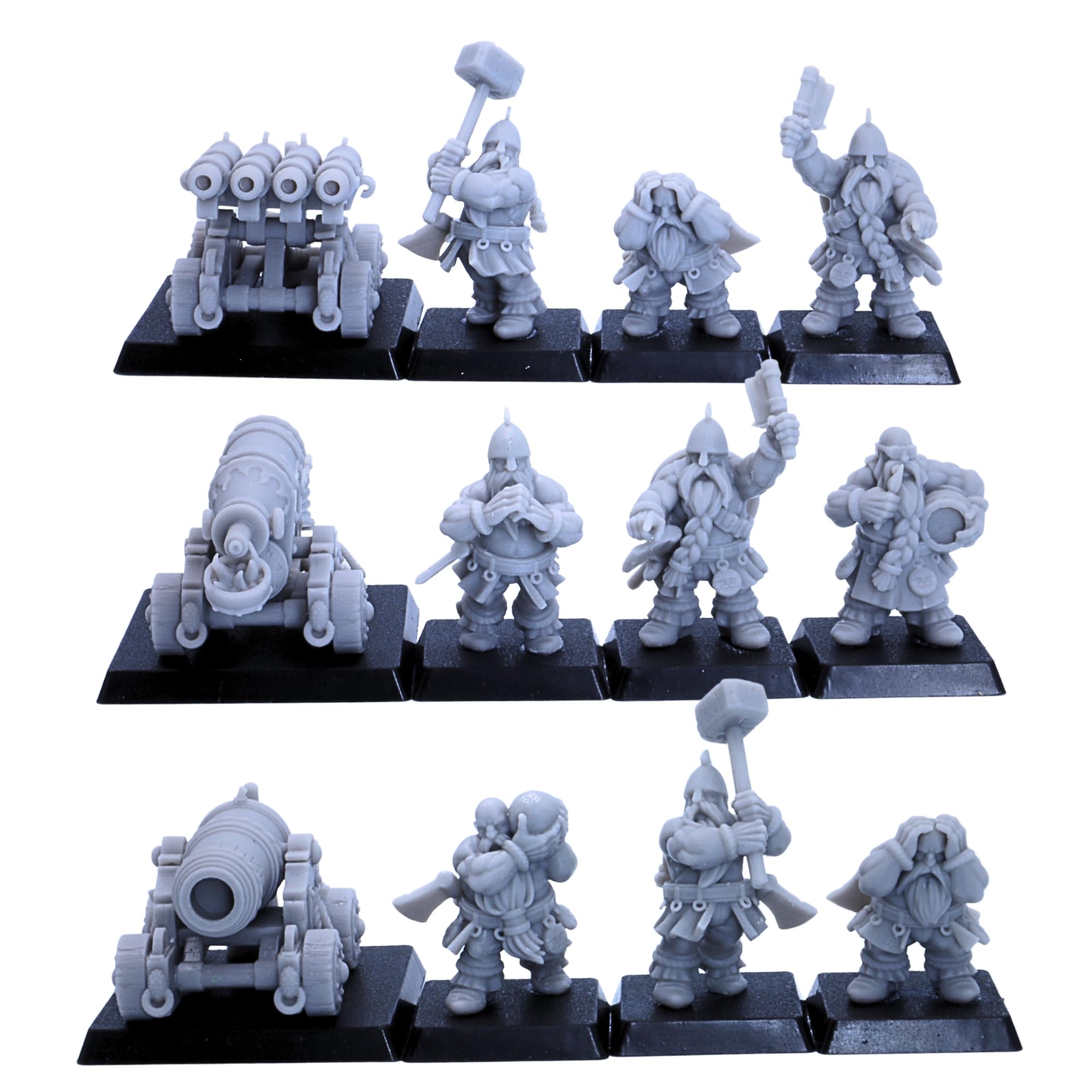 Forged Terrain Dwarf Cannon Artillery Unit Fantasy Miniature 32mm Tabletop Games Fantasy Dwarves Army - Image 4