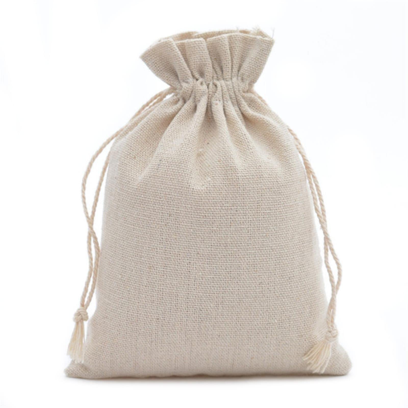 Torby na prezenty ze sznurkiem, 50 szt. Torby na prezenty ze sznurka jutowego, świąteczne, ślubne, upominki na przyjęcie urodzinowe ze sznurkiem Sacks-10x12cm(10x14cm)