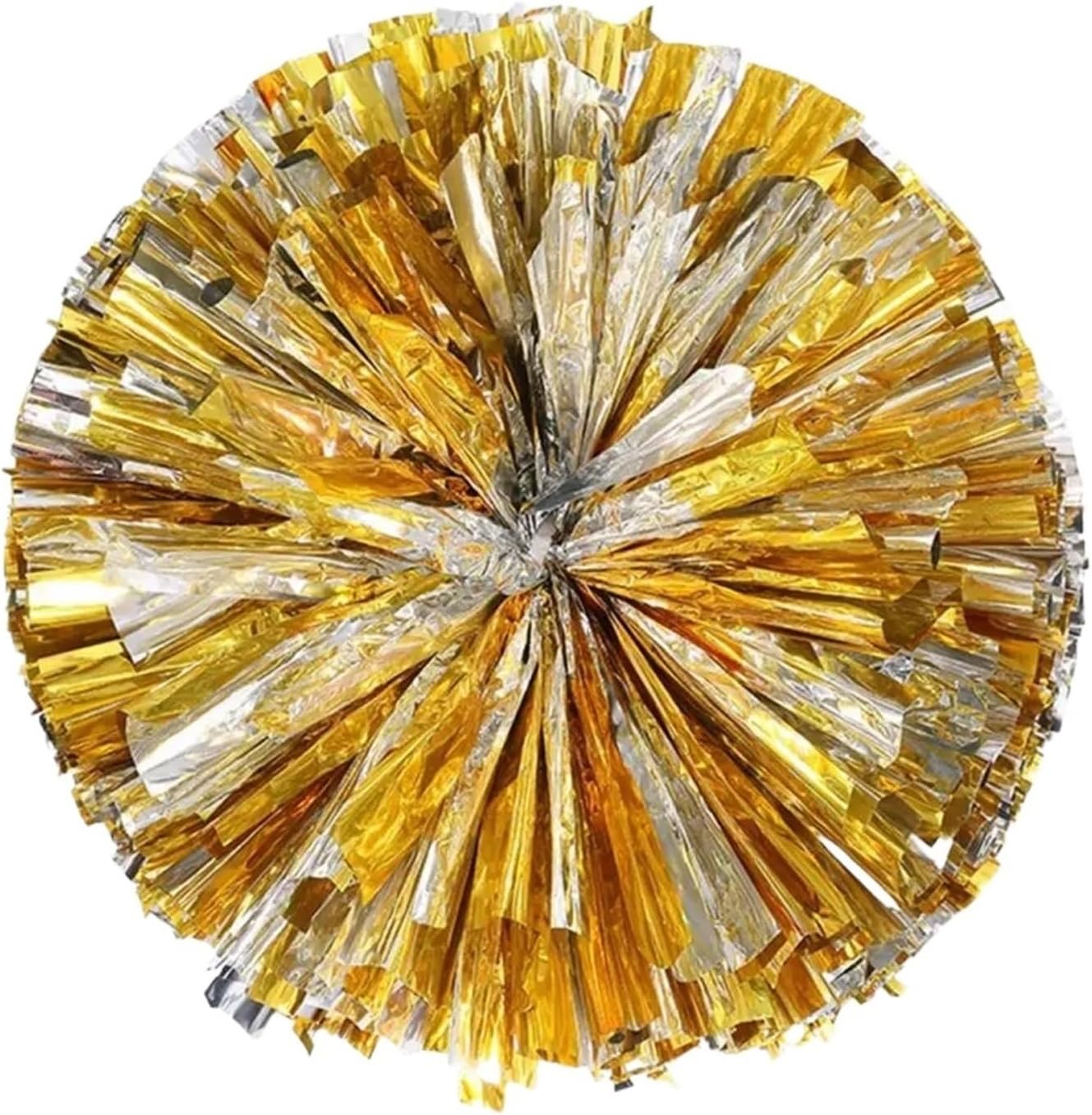 Dance Cheerleading Pompoms, Cheerleading Foil Pom Poms 4 Pcs Multicolor