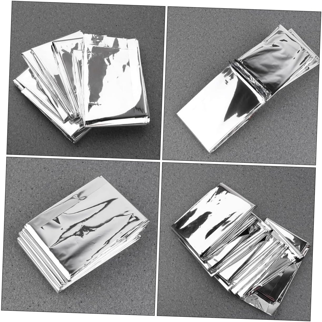 6pcs Reflective Thin Film for Greenhouse Plant Growth Insulation Frost Double-Sided Silver Sheet for Garden Emergency Use