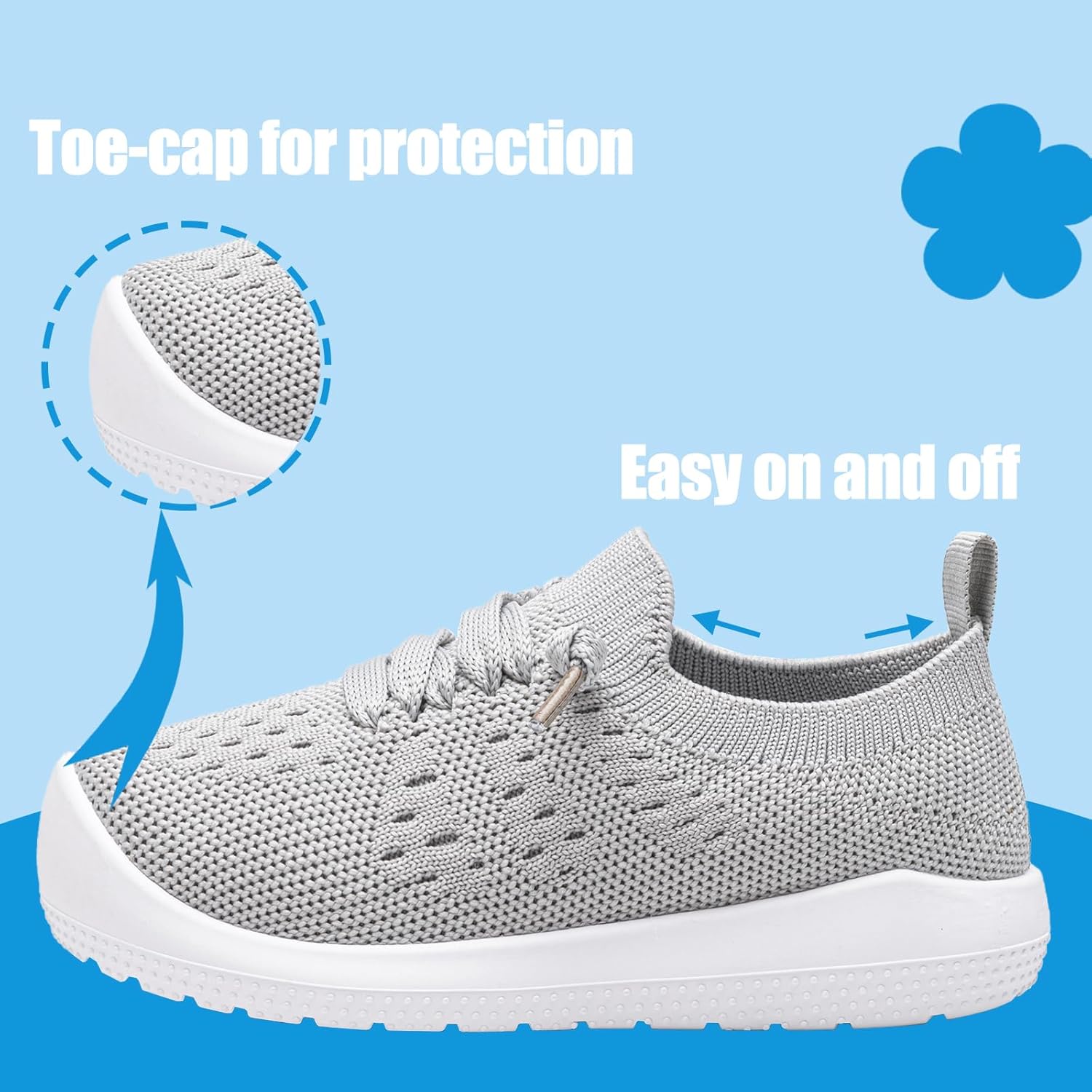 Toddler Boys Girls Shoes Slip on Walking Sneakers Breathable Kids Tennis Shoes-1154 - Image 3