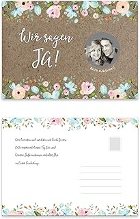 25 Save the Date Karten zum Rubbeln