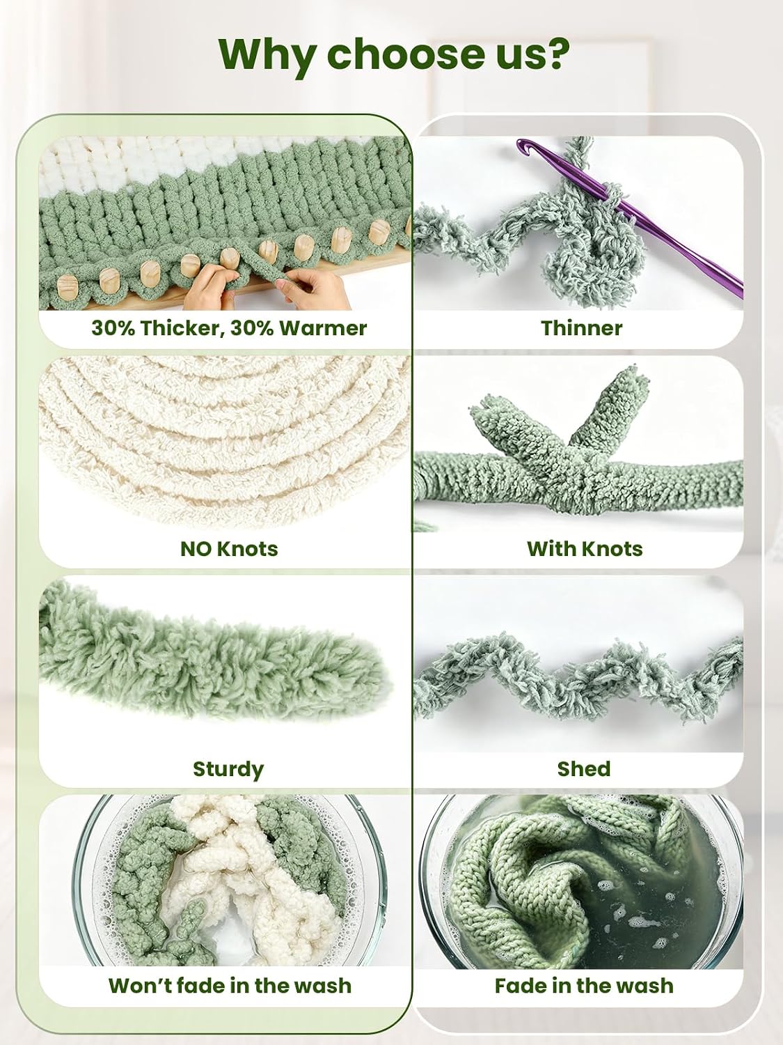 Chunky Yarn for Hand Knitting with 50" Loom,Jumbo Bulky Yarn for Crocheting