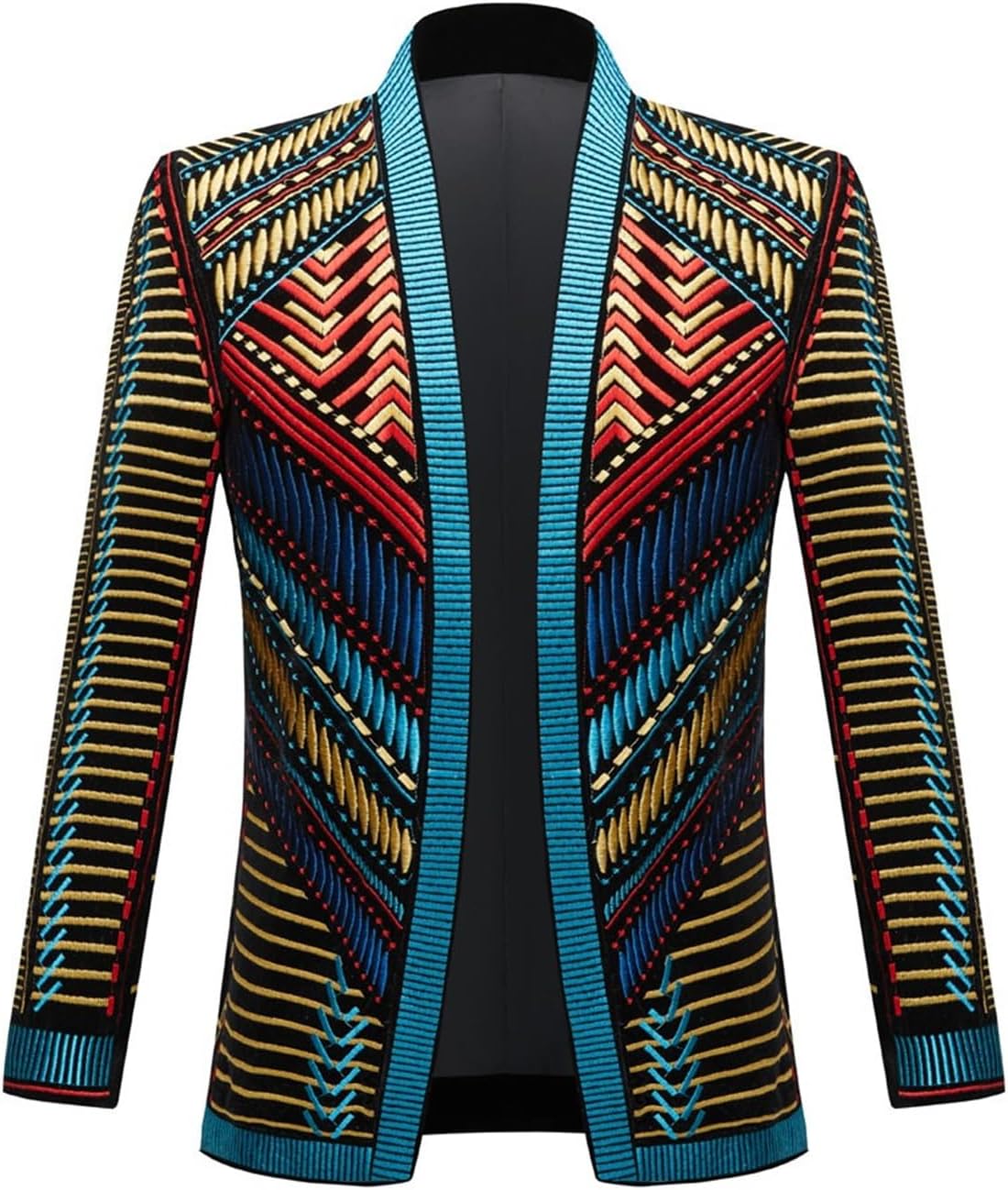 Men's Suit Blazer Nightclub Bar Performance Stage Party Long Sleeve Jacket