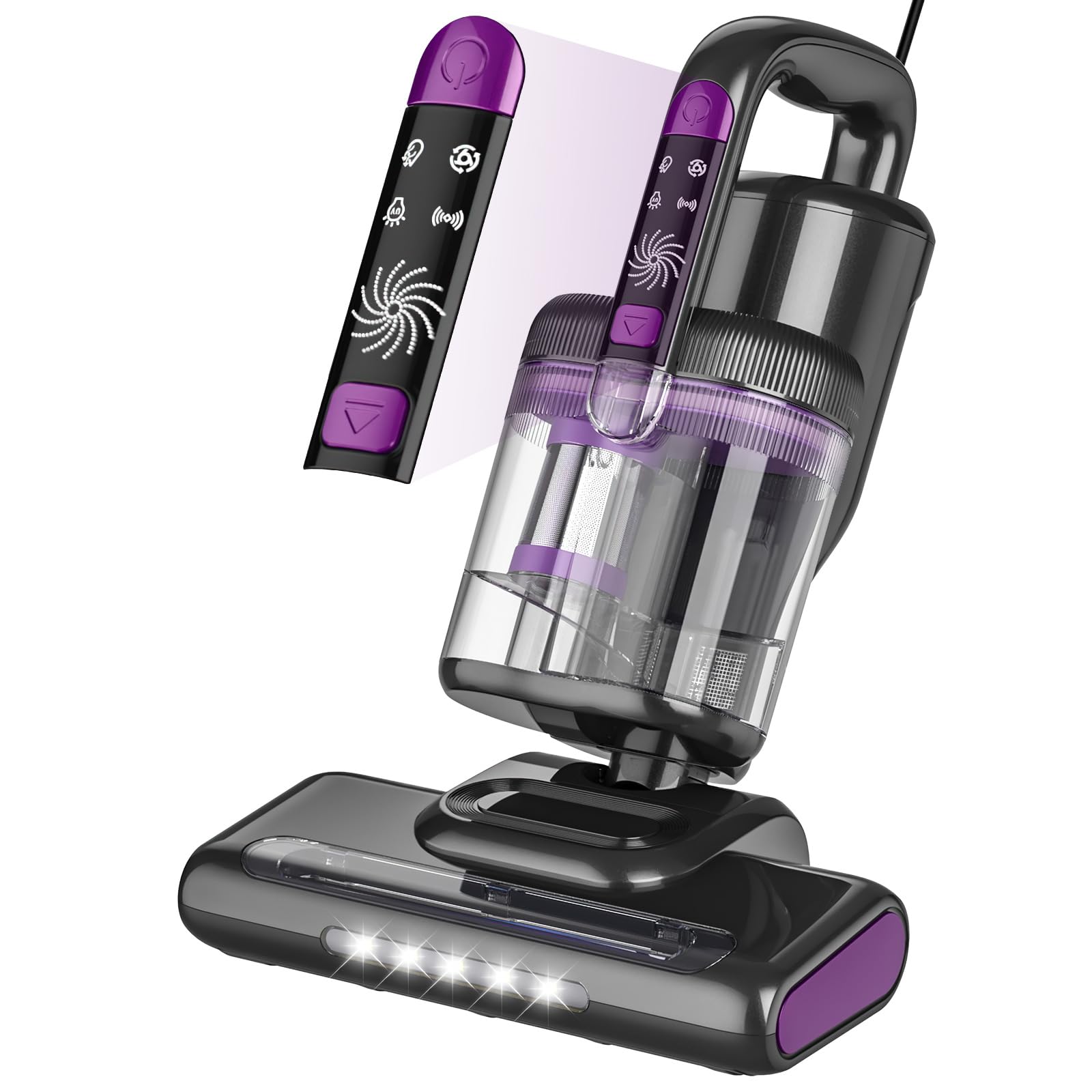Battimaterasso, 16kPa Aspirapolvere a mano per Materassi con luce UV-C