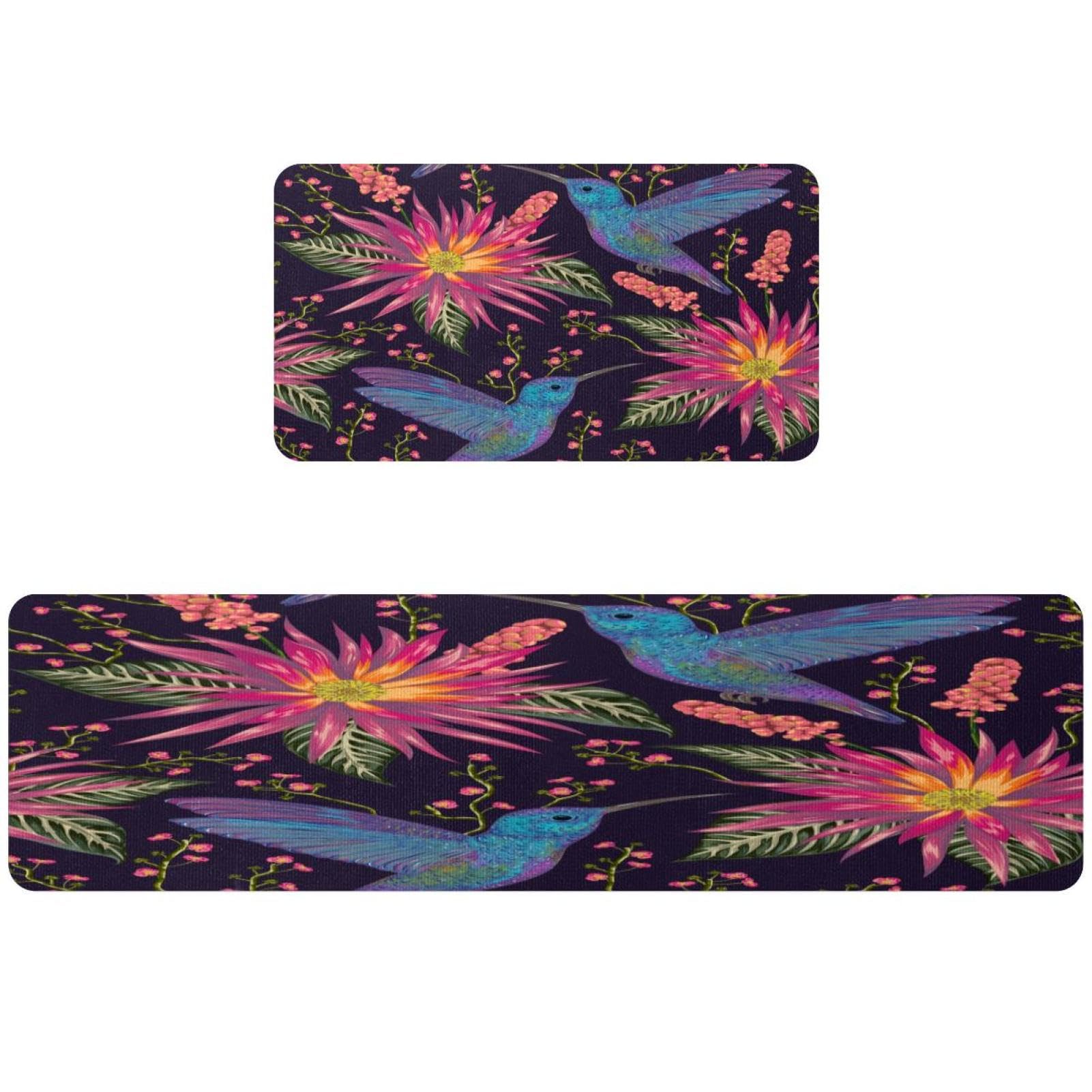 Tapis de cuisine lavable lot de 2 absorbant pour buanderie et couloir