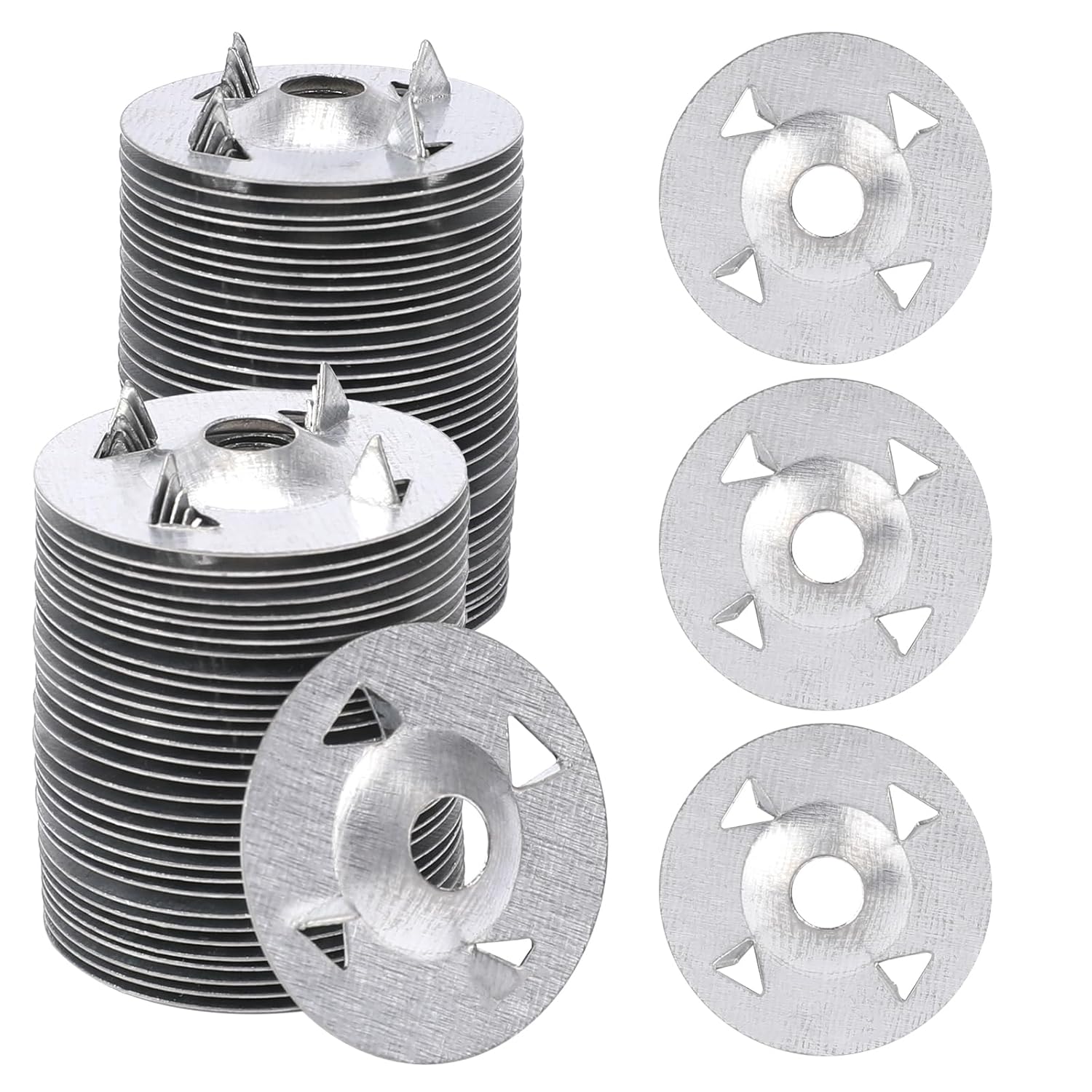 100PCS 11/8 Inch Plaster Washers for Installation of Foam Board Panels