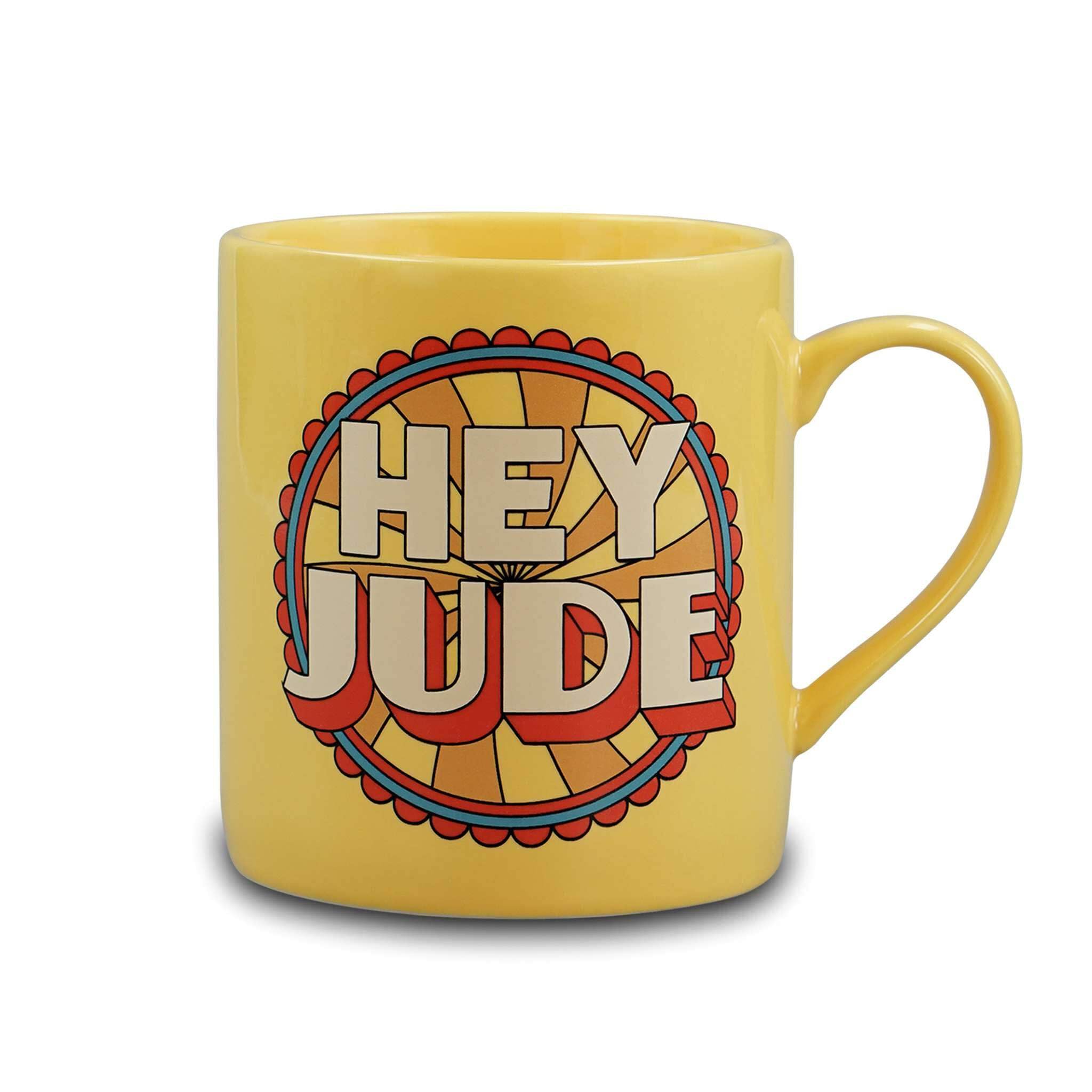 Half Moon Bay Yellow | The Beatles | Hey Jude | Ceramic Mug 350Ml | Official Merchandise | Retro Coffee Cup And Tea Mug | Gifts For Music Fans Vinyl Collectors And 60S Rock Lovers