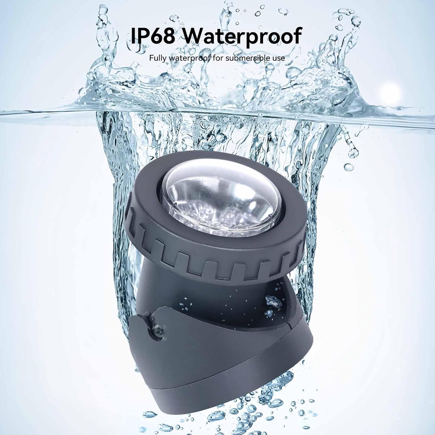 Pond Lights, Submersible LED Fountain Light, Warm White Yard Spot Lights Waterproof Outdoor Spotlights for Yard Landscape Water Pond Fountain Waterfall, 6 Lights