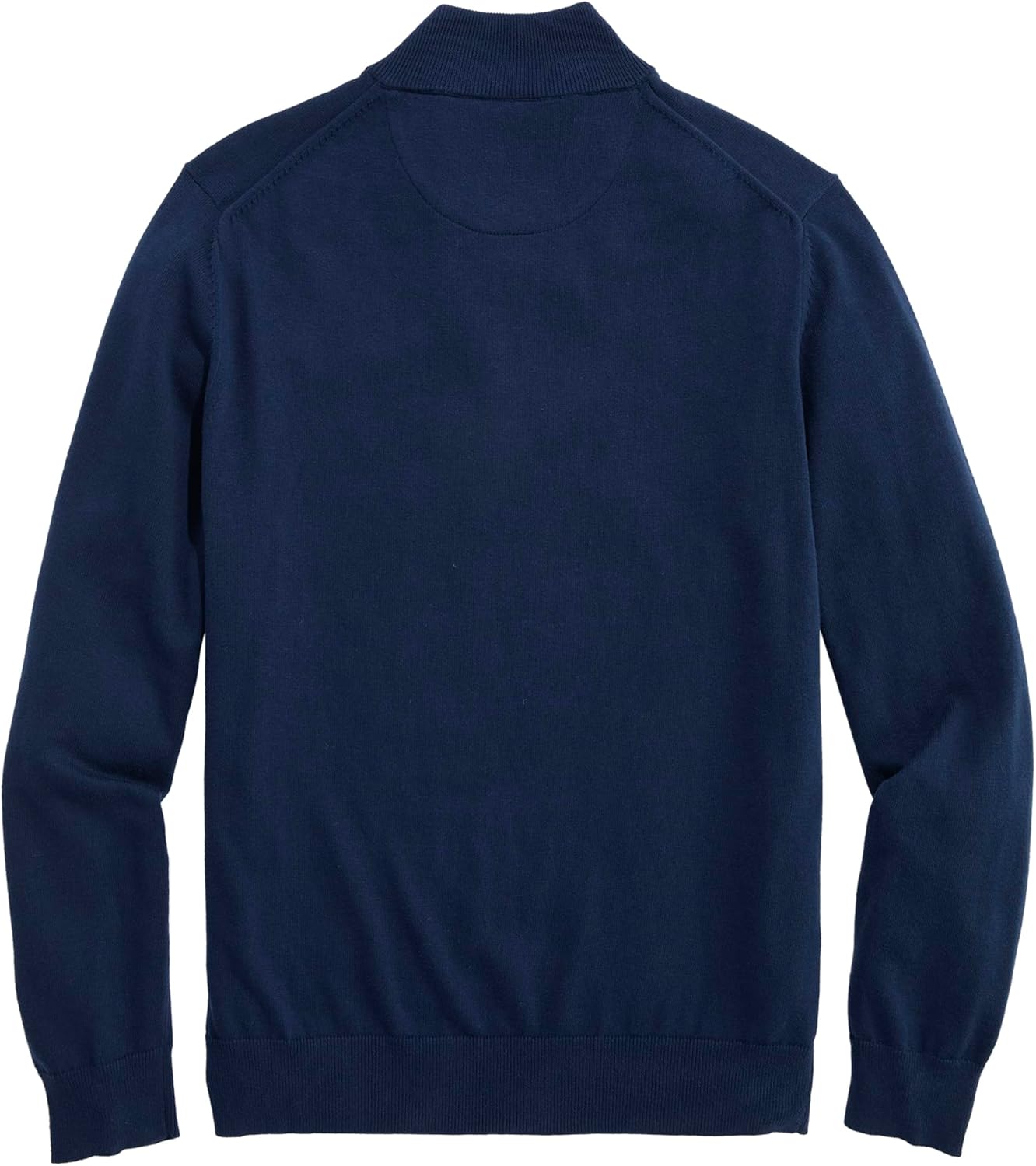 Vineyard Vines Mens Boathouse Tipped Quarter-Zip Sweater - Image 3