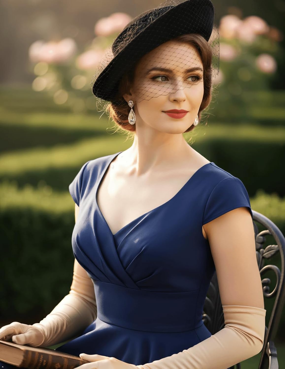 Bbonlinedress Women Short 1950s Retro Vintage Cocktail Party Swing Dresses - Image 2