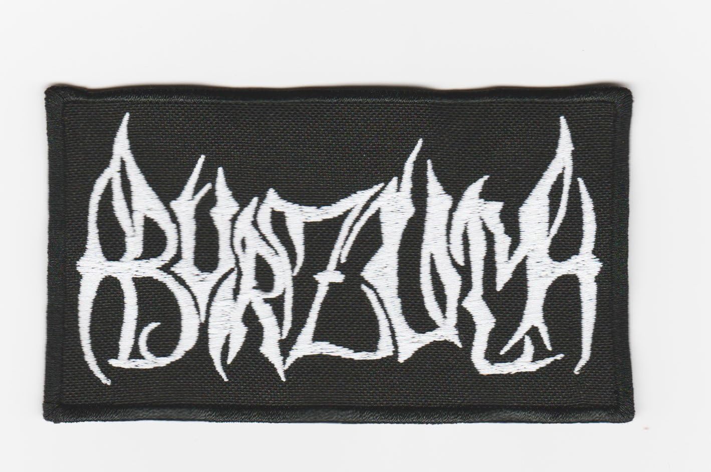 Burzum old logo embroidered sew on patch black metal