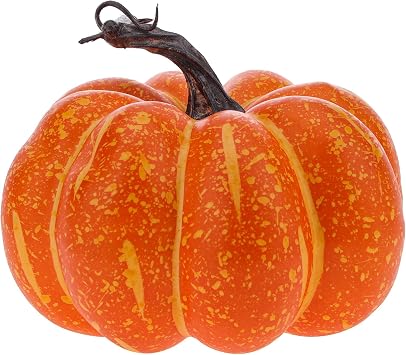 5.9 Inch Orange Artificial Foam Pumpkin Fall Decor for Thanksgiving