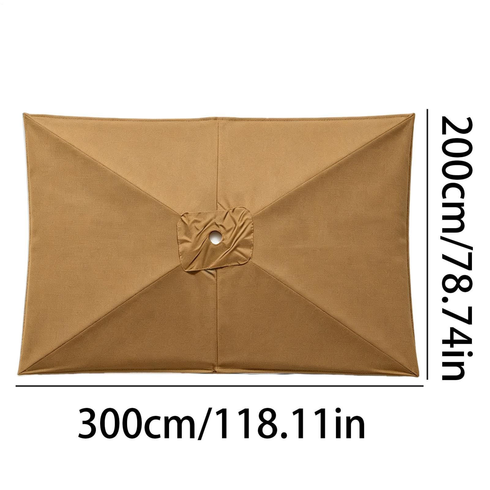 Wymienne Poszycie Do Parasola Prostokątny Wodoodporny 200 x 300 cm | Zamienny Parasola Tarasowego Do Ogrodu, Tarasu, , Parków, Kempingu, Pikniku, Podwórka, Sportów