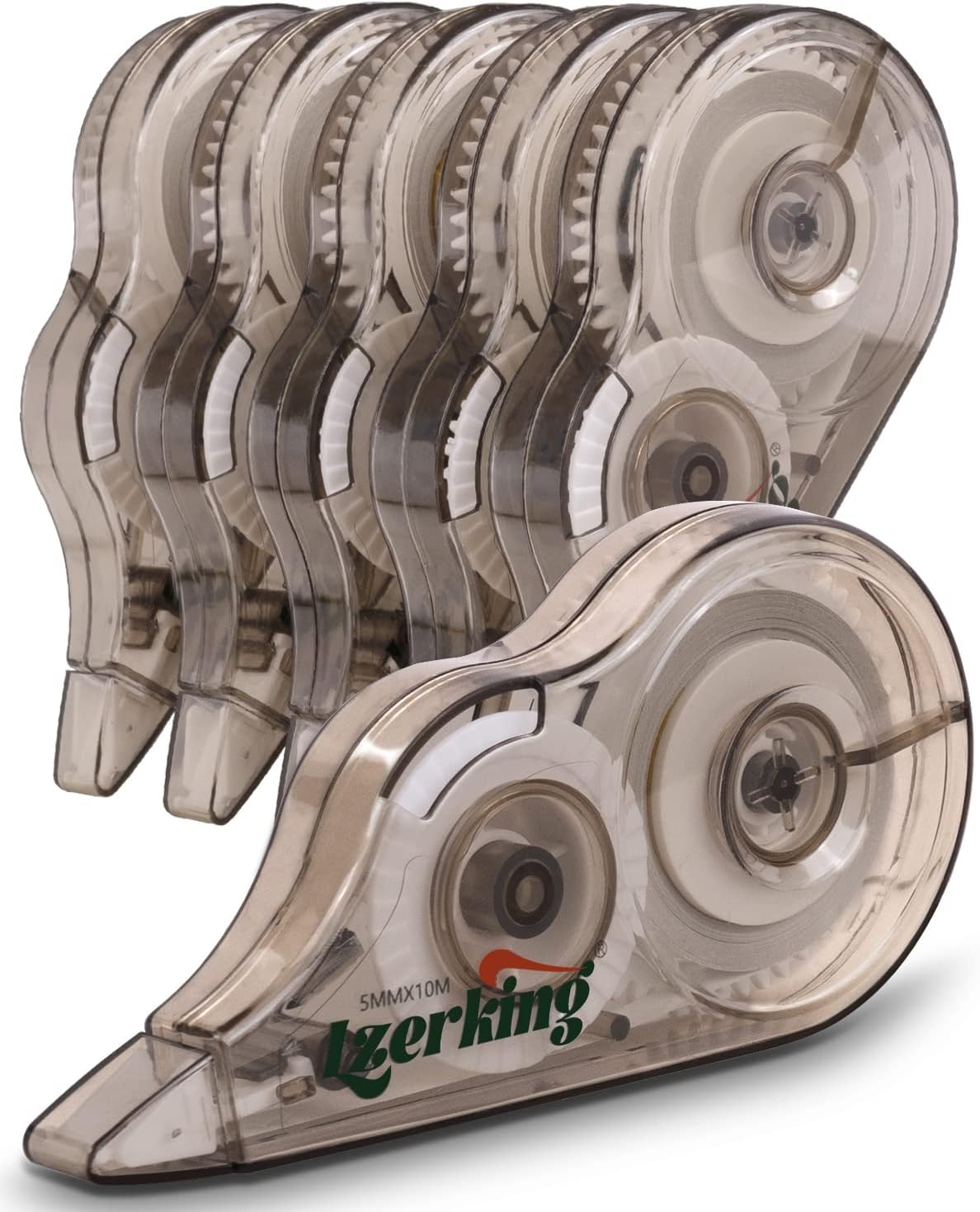 Lzerking Correction Tape, White, 6-Count, Make Instant Corrections With No Drying Time