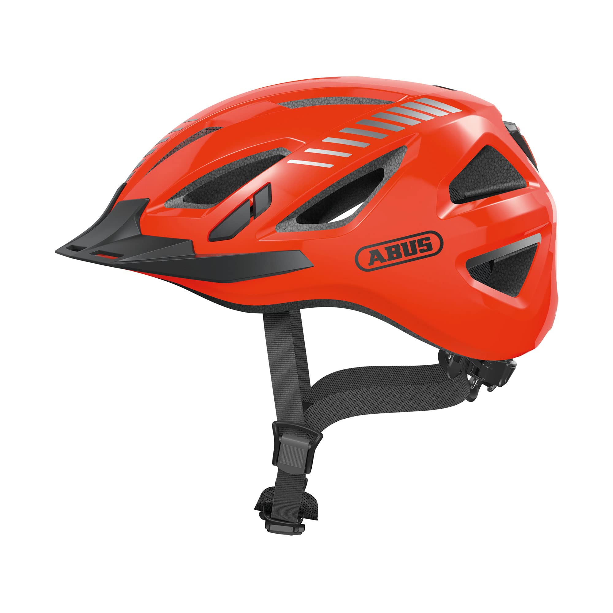 ABUS Urban-I 3.0 city helmet - bike helmet with rear light, peak and magnetic fastener - for men and women