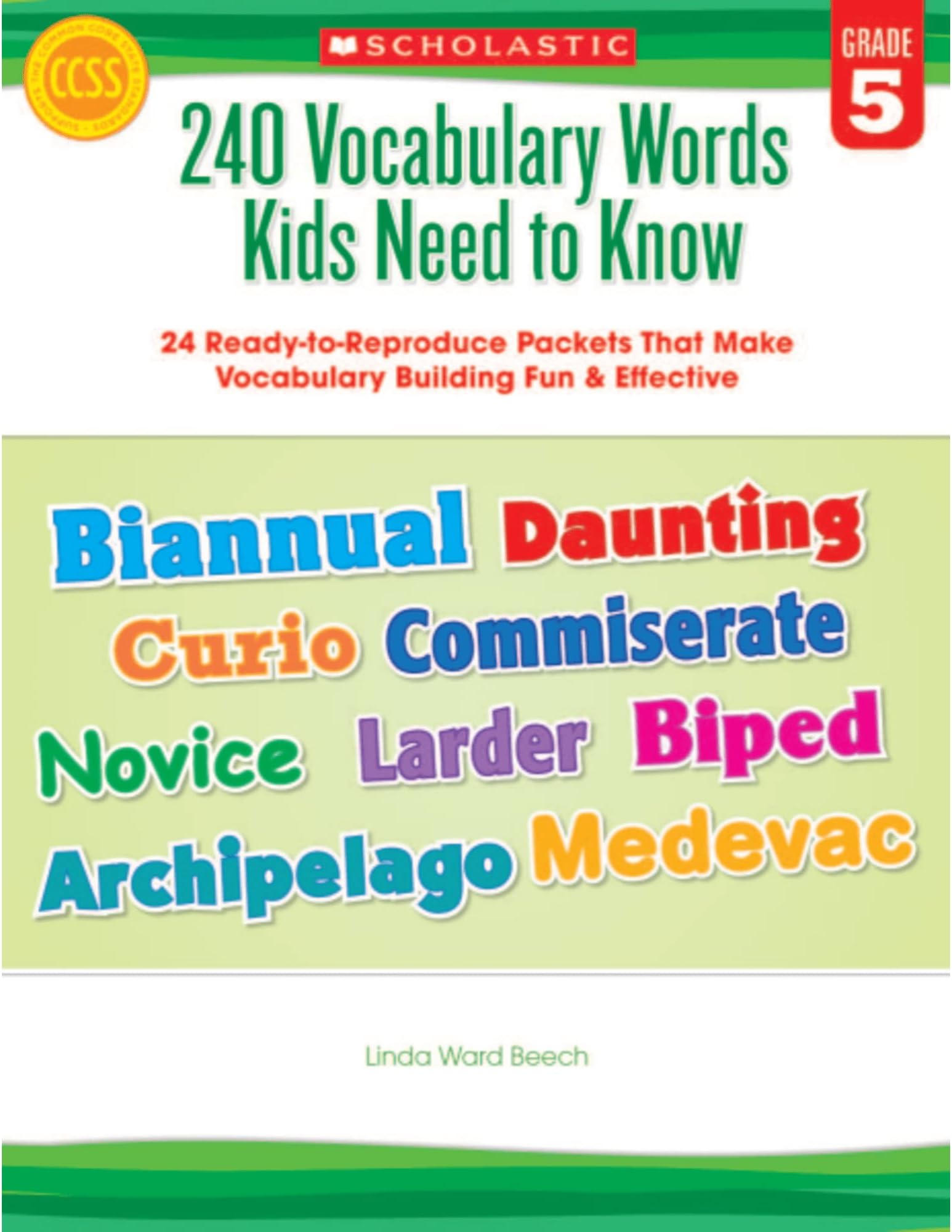 240 VOCABULARY WORDS KIDS NEED TO KNOW :: 24 Ready-To-Reproduce Packets Inside!