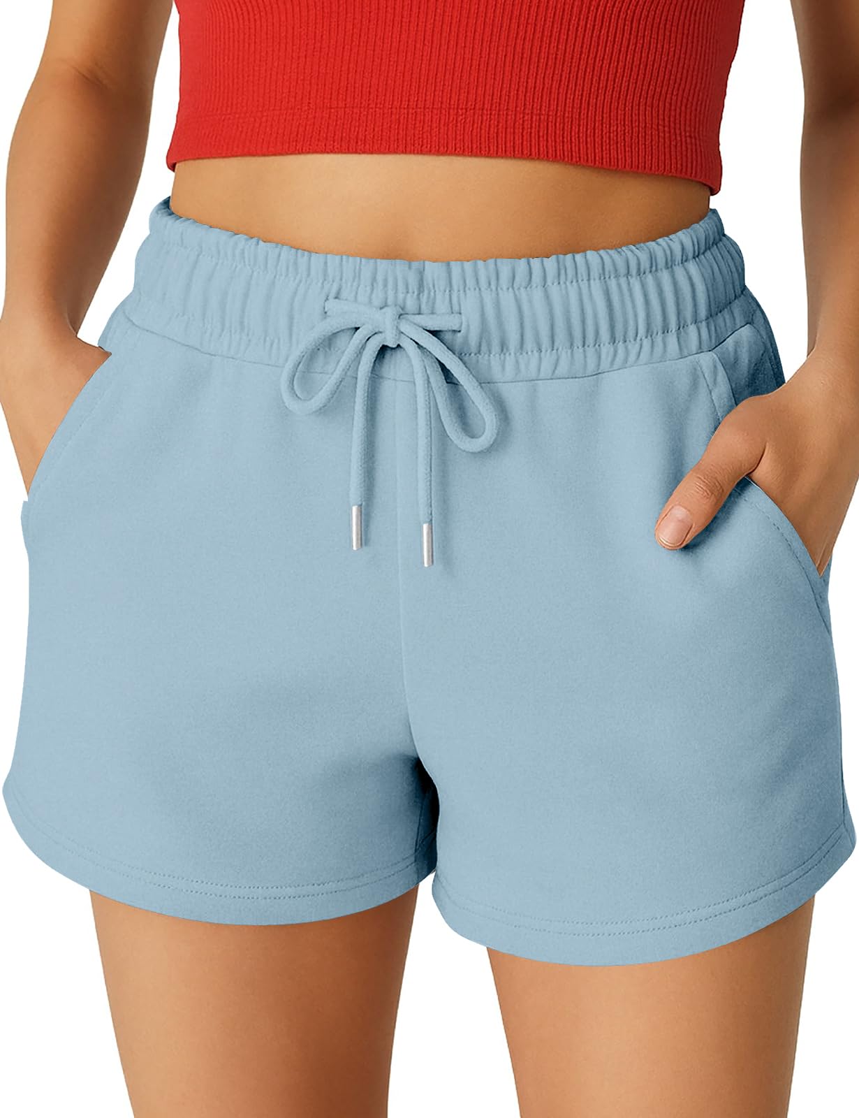 ROSS CAMP Kurze Hose Damen – Shorts Damen Sommer, Kurze Sporthose Laufshorts, Trainingshose Women Hosen Kurz Laufhose