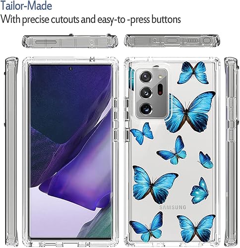 Miniatura 5 de Funda para Galaxy Note 20 Ultra 5G, Samsung Note 20 Ultra para niñas, cuerpo completo, a prueba de golpes, transparente, suave, flexible, funda