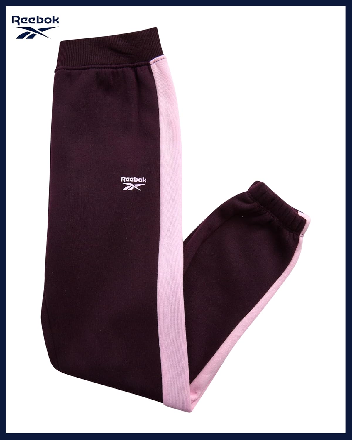 Reebok Girls Jogger Set - 2 Piece Matching Sweat Set with Pullover Hoodies and Athletic Joggers for Girls