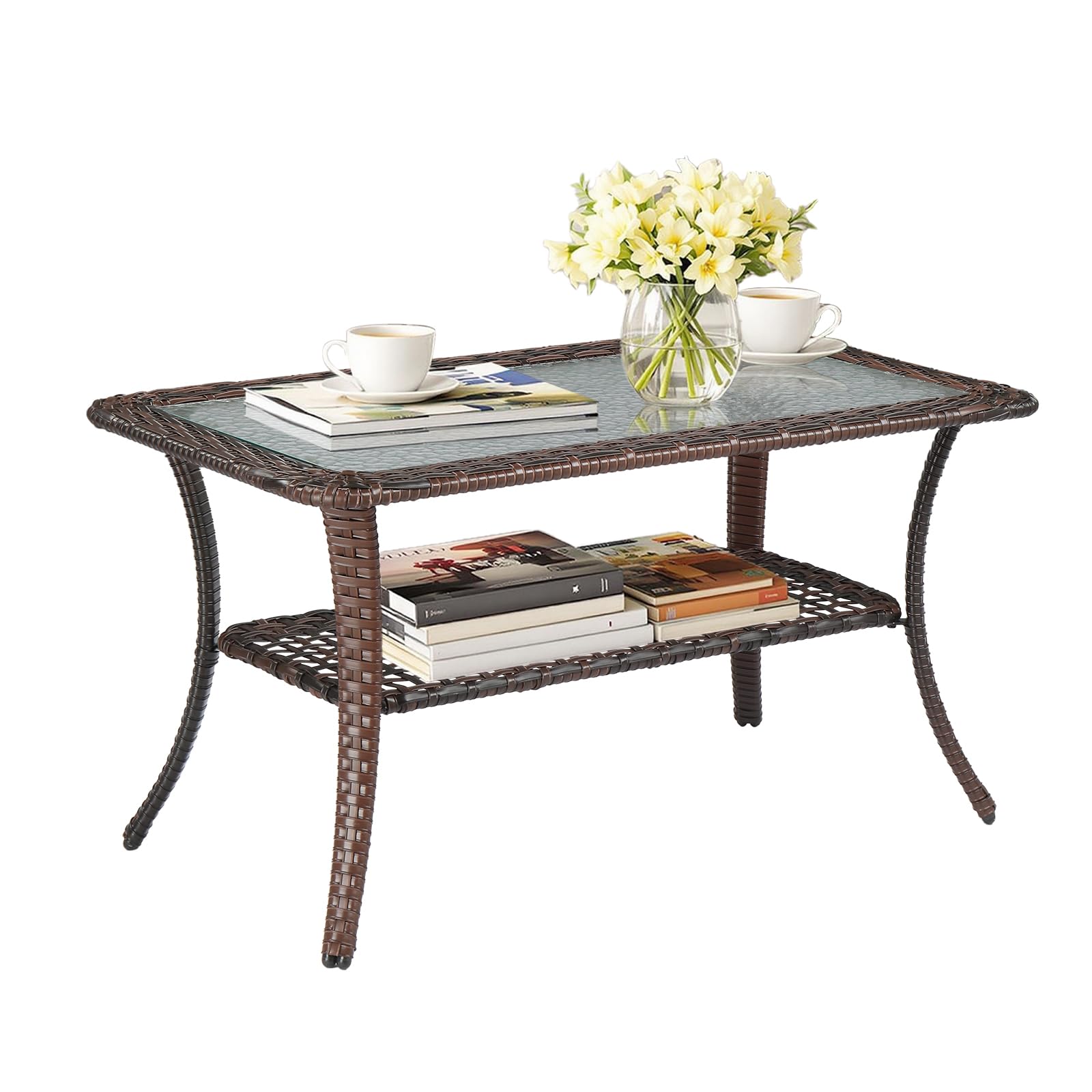VINGLI Glass Top Storage