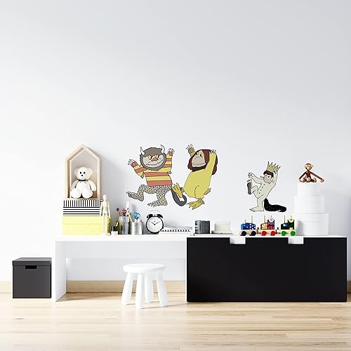 Miniatura 2 de Where The Wild Things are Title of Famous - Vinilo decorativo de vinilo para pared, diseño de libro ilustrado de un niño lindo y creativo para
